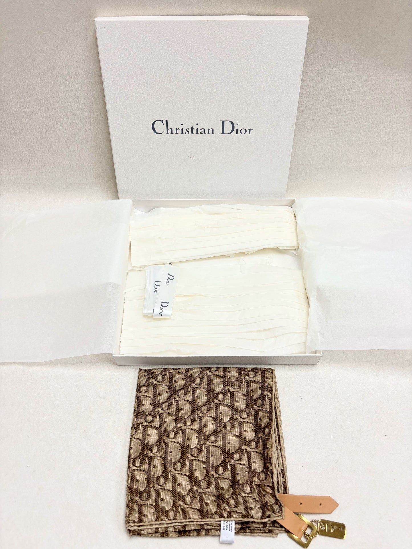 DIOR Ceinture Foulard Oblique en soie