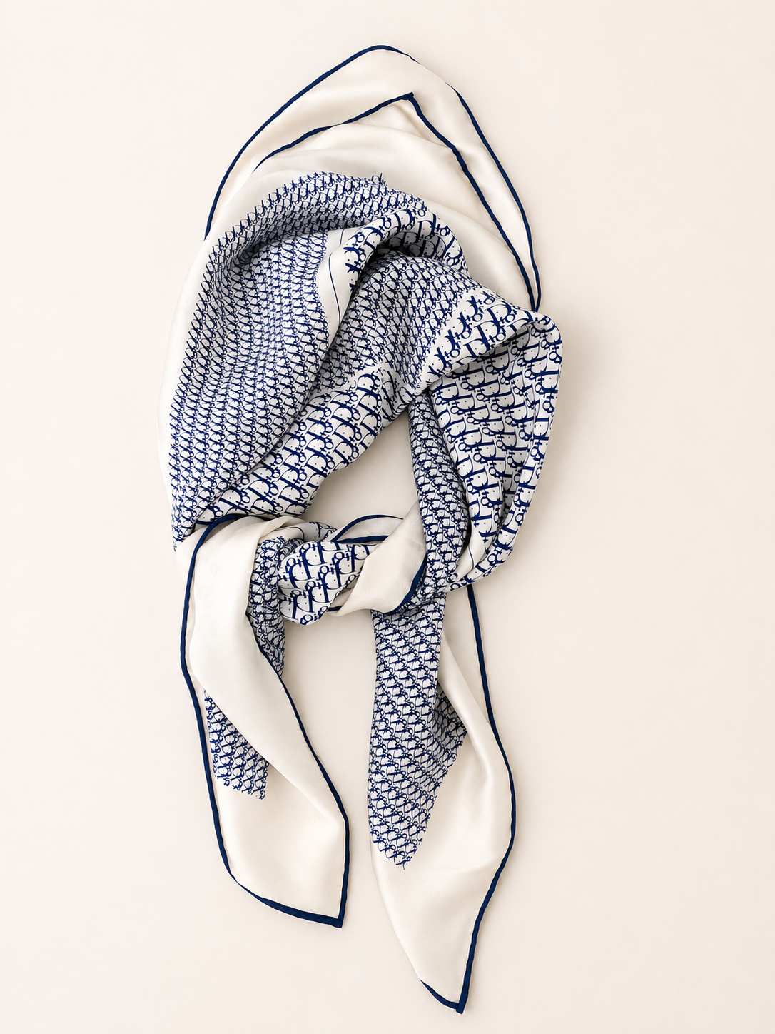 DIOR Foulard Carré Oblique en soie