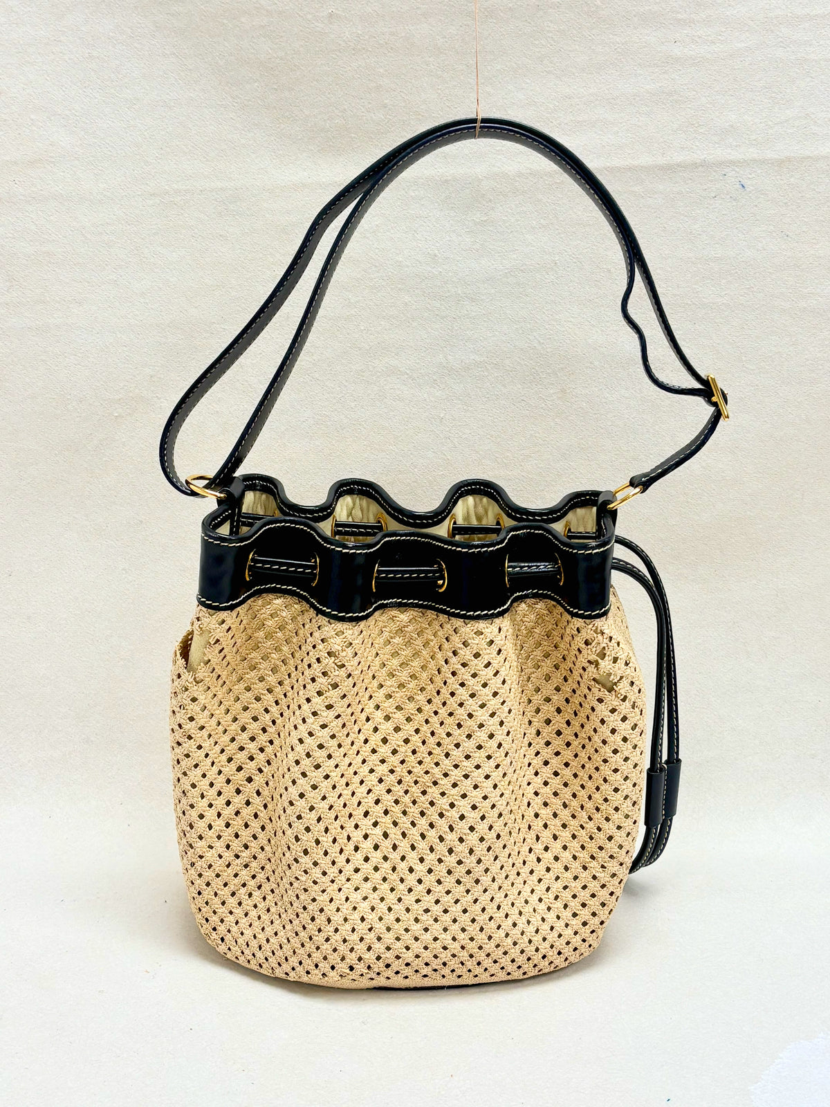 HERMÈS Sac Mini Market Raffia