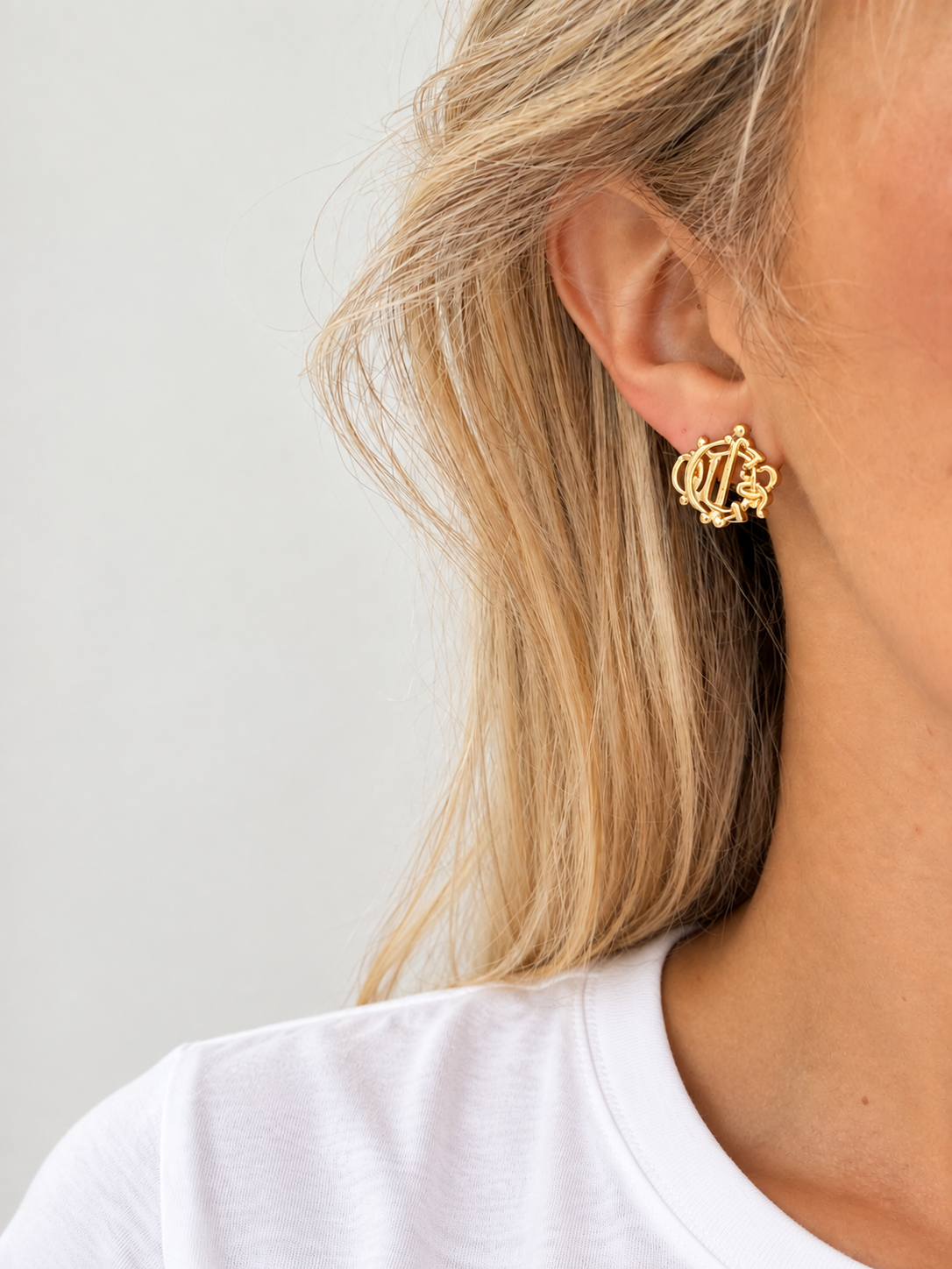 DIOR Boucles d'oreilles Logo