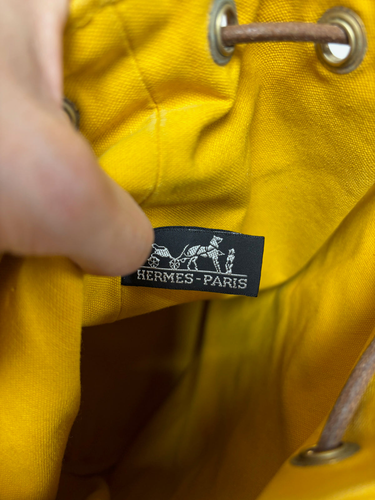HERMÈS Sac à dos Polochon