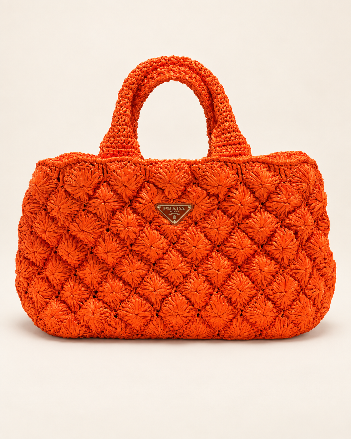 PRADA Panier en Raphia