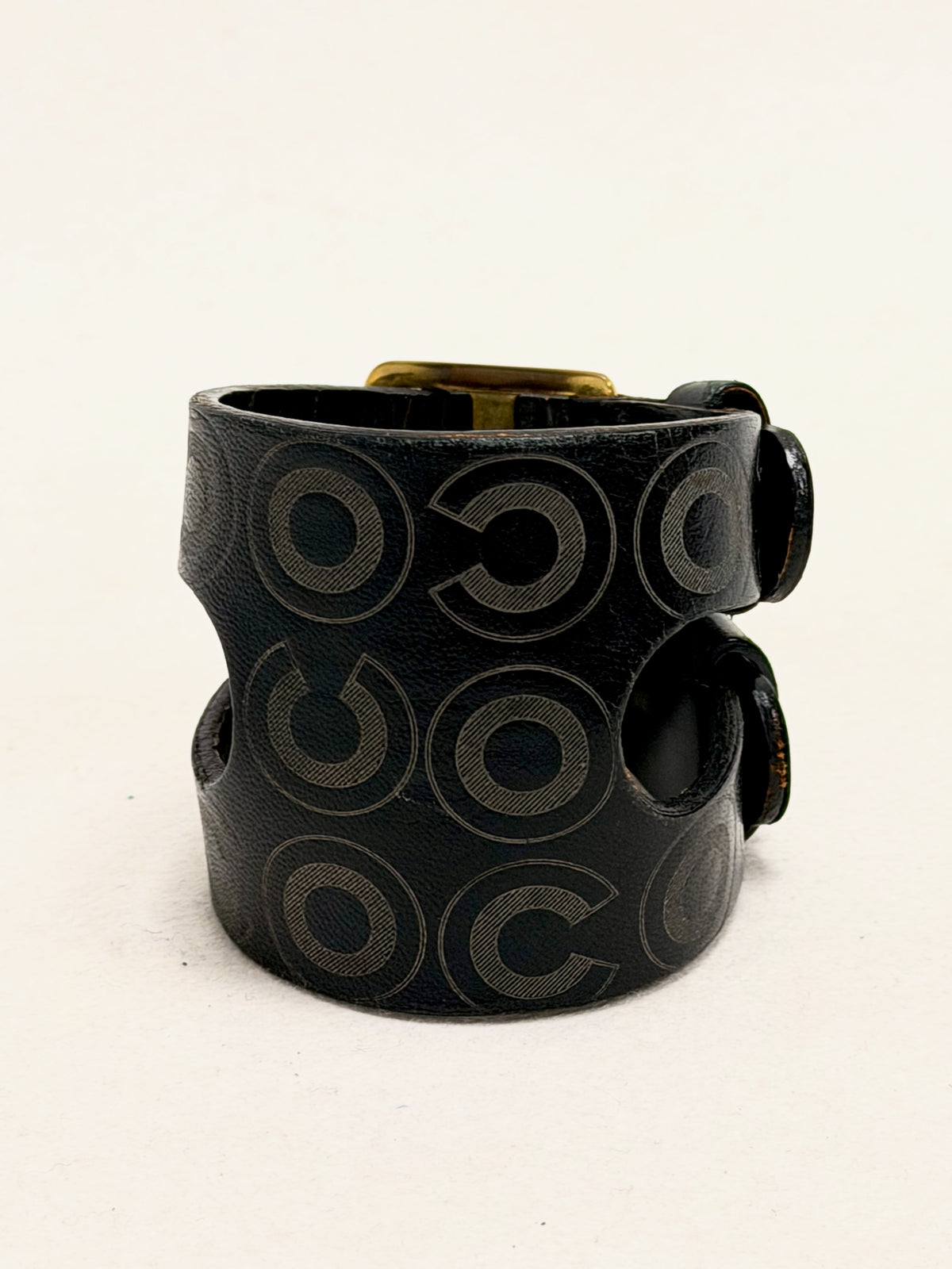 CHANEL Leather Cuff Bracelet