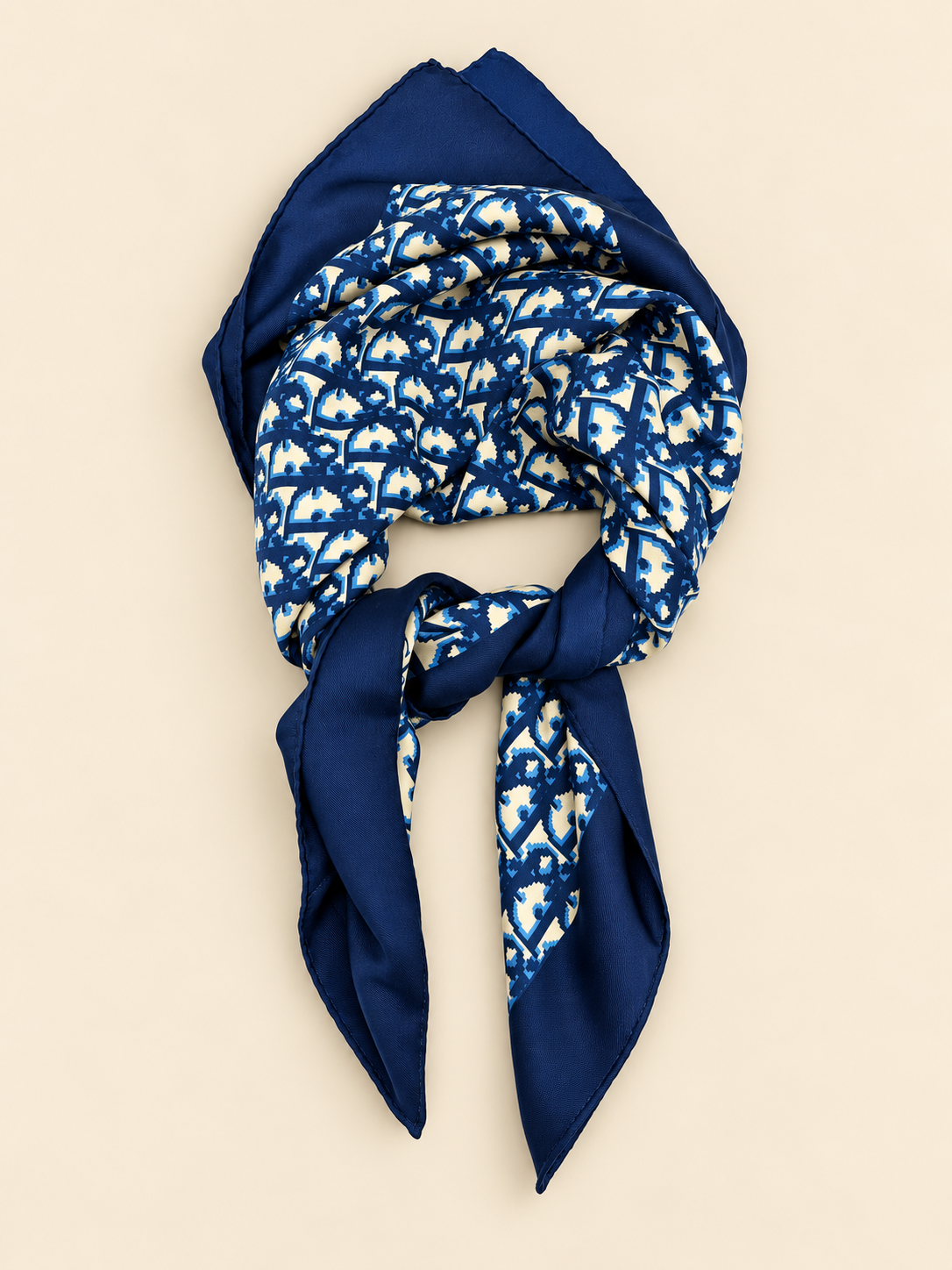 DIOR Foulard Carré Oblique en soie