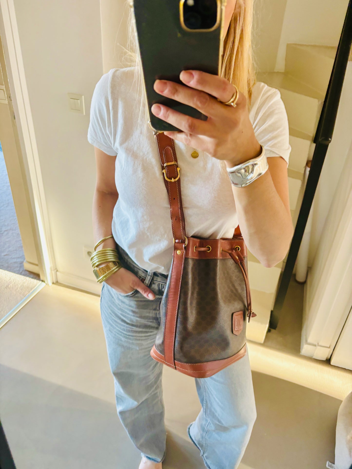 CÉLINE Sac seau Triomphe