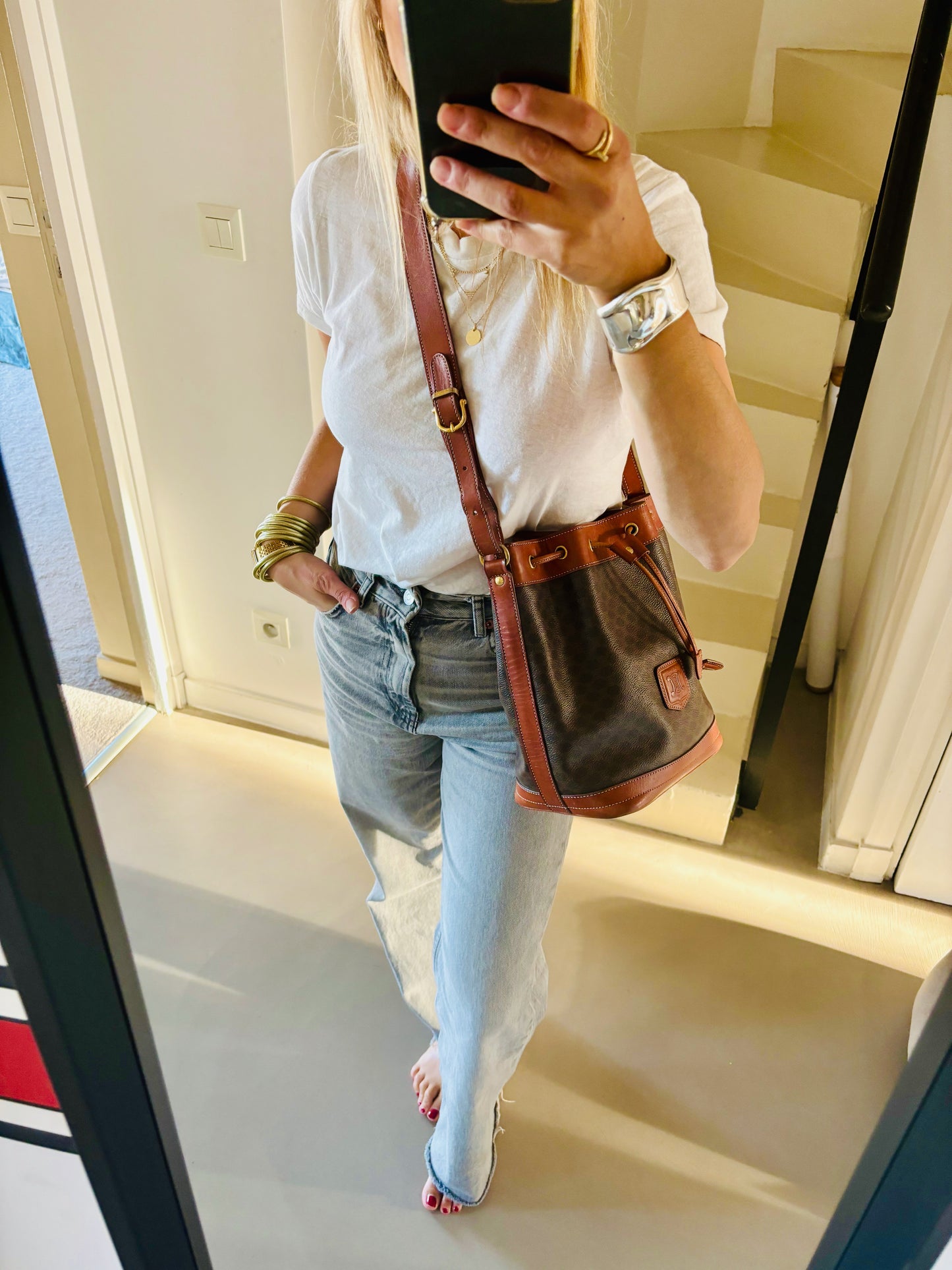 CÉLINE Sac seau Triomphe