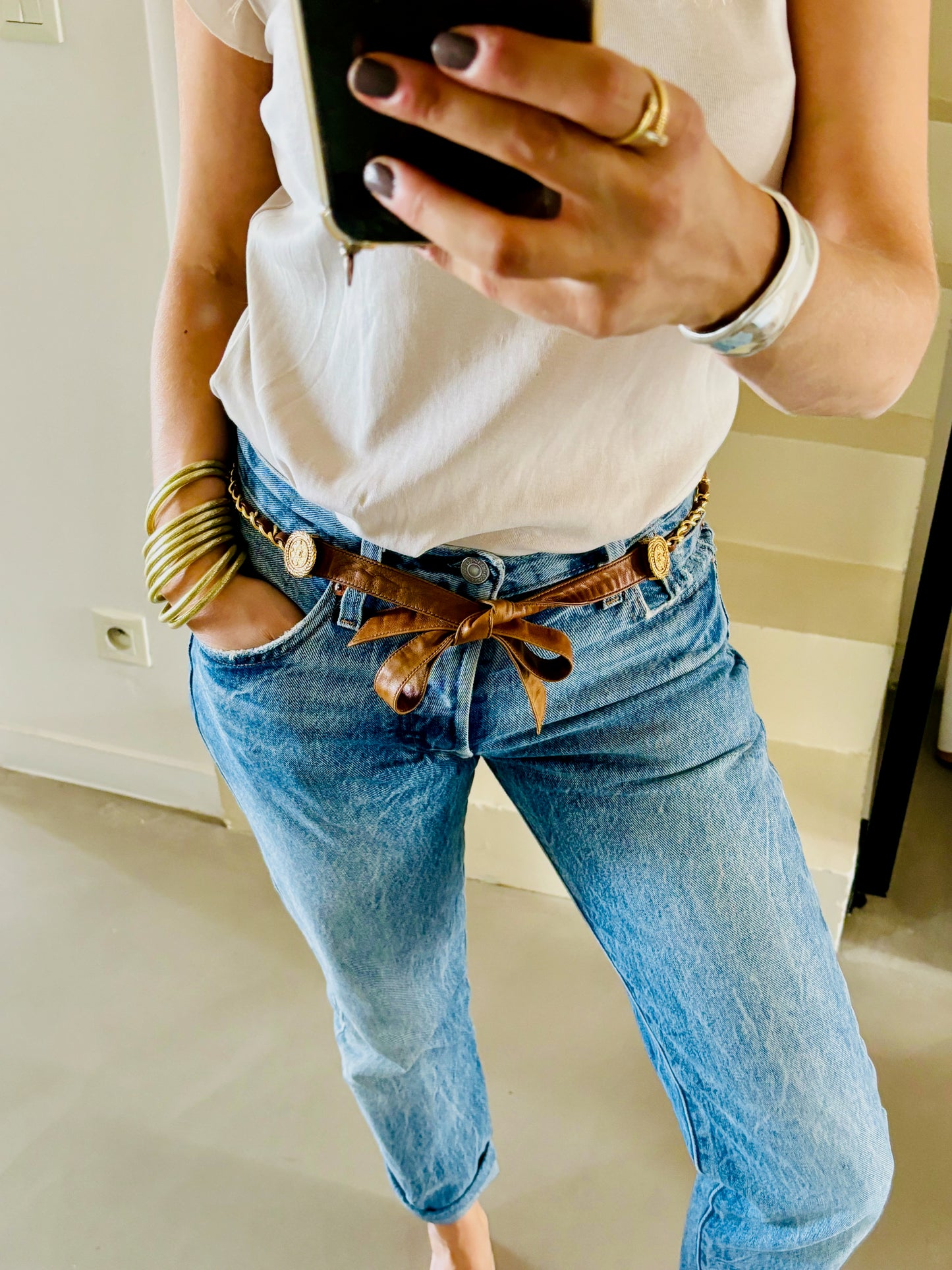 CHANEL Ceinture chaîne
