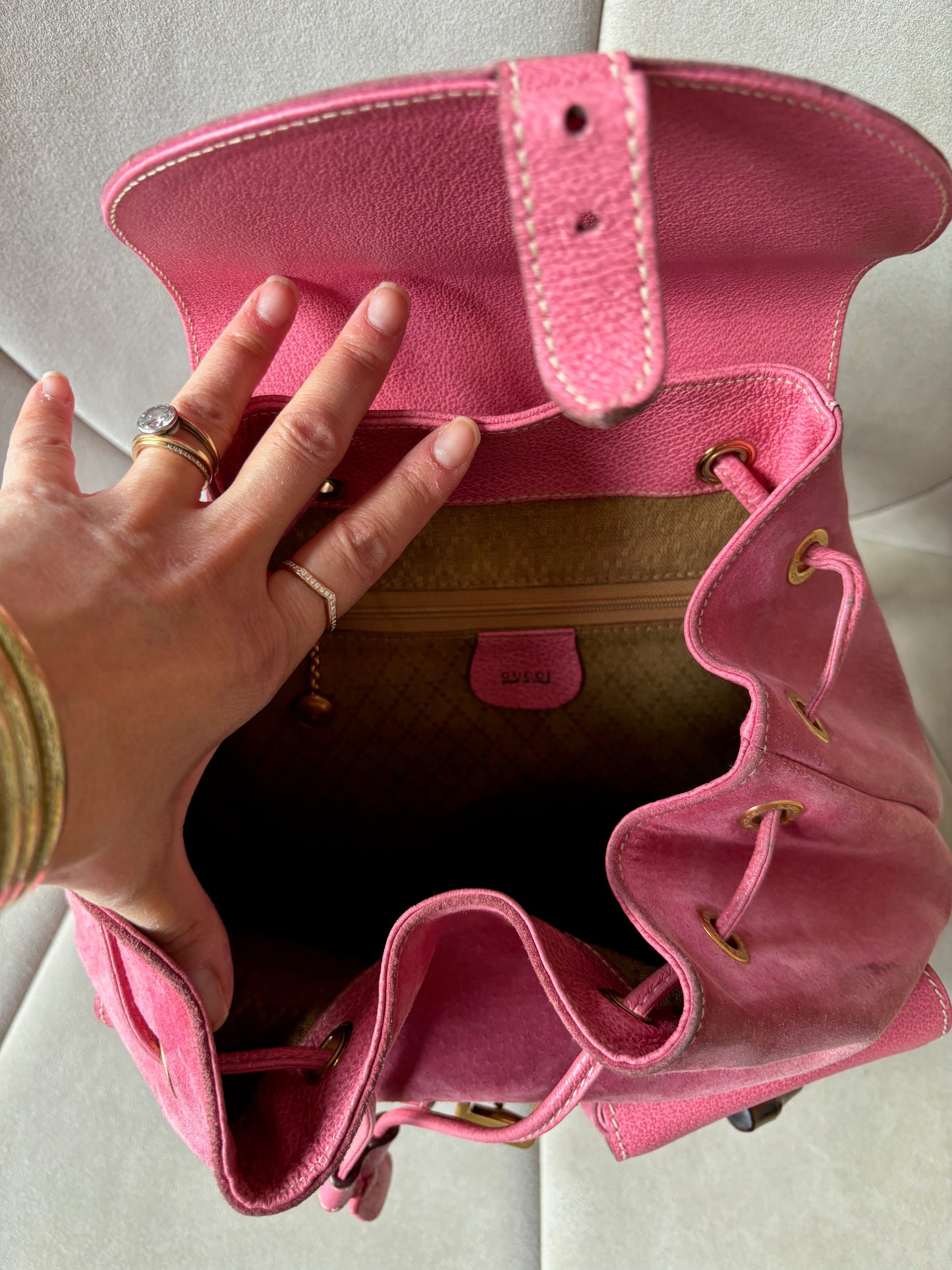 GUCCI sac à dos Bambou