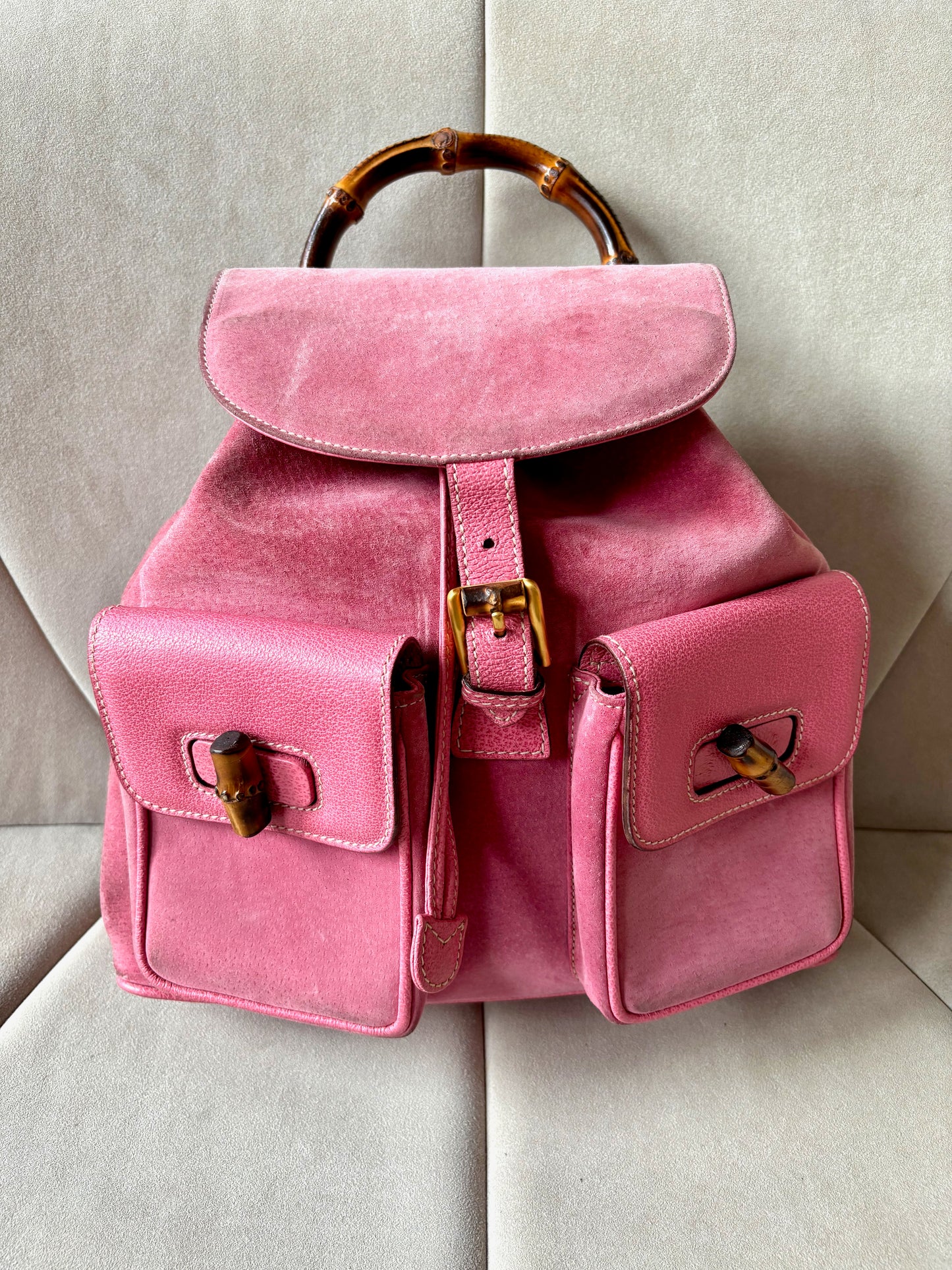 GUCCI sac à dos Bambou