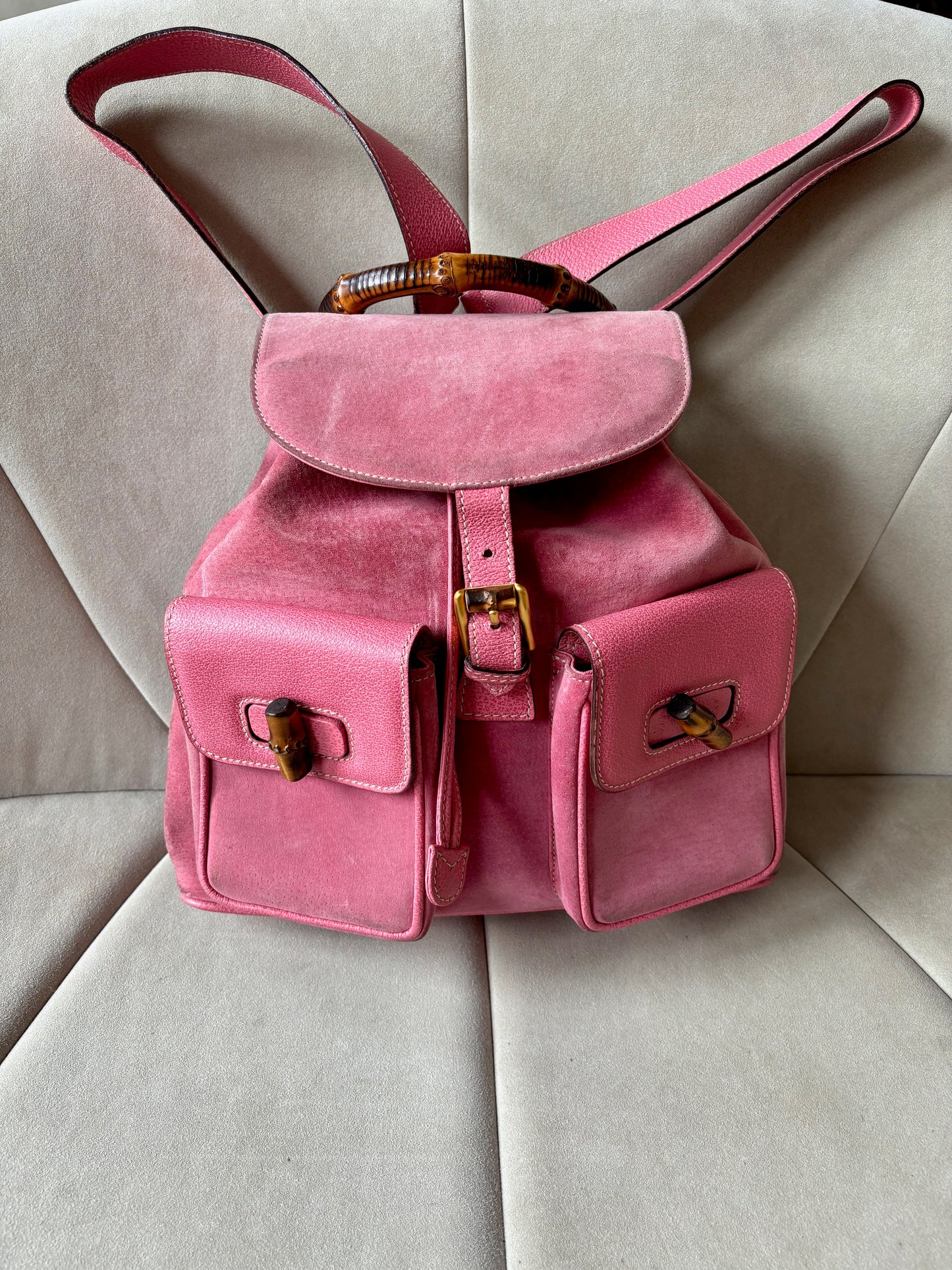 GUCCI sac à dos Bambou