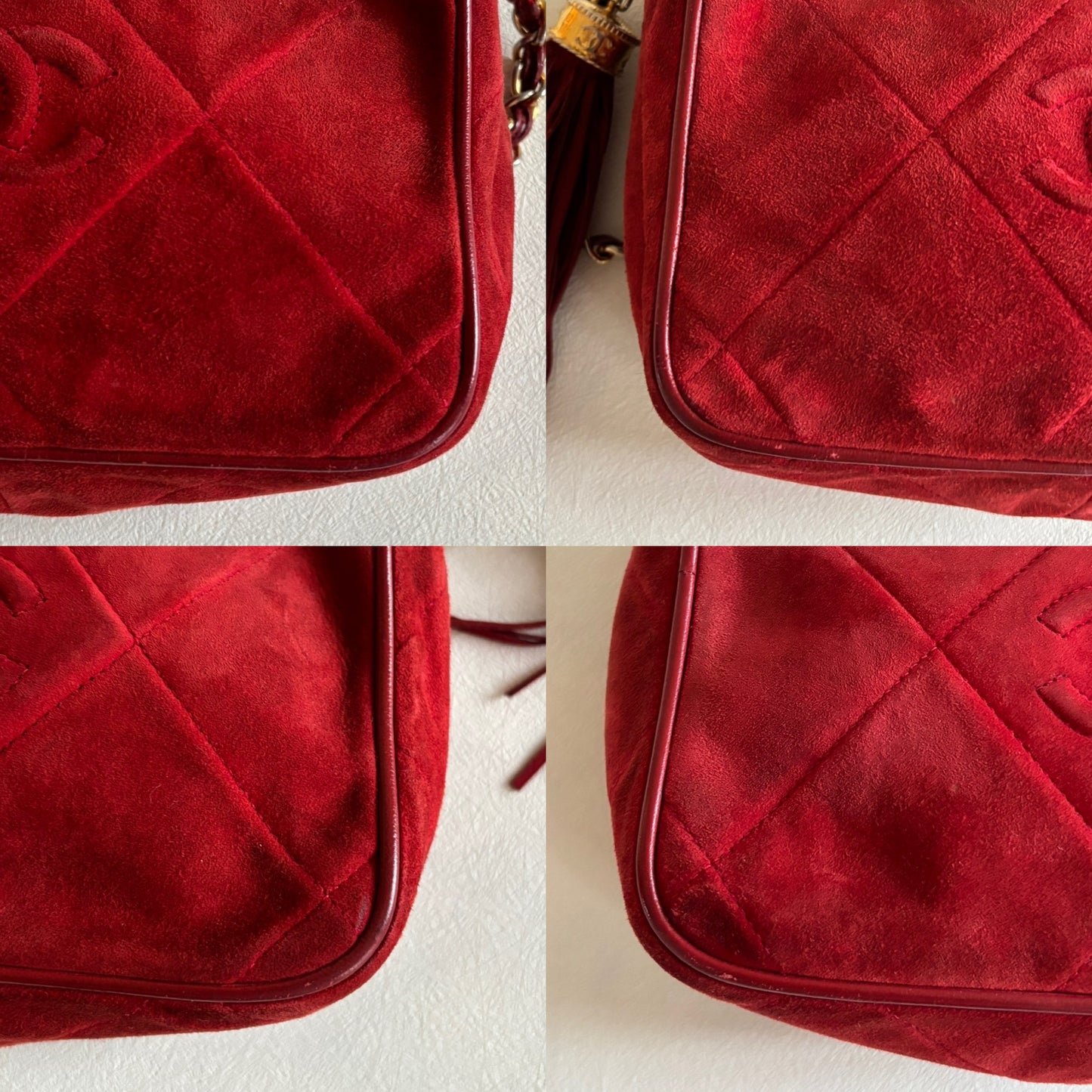 CHANEL Sac Caméra Veau velours