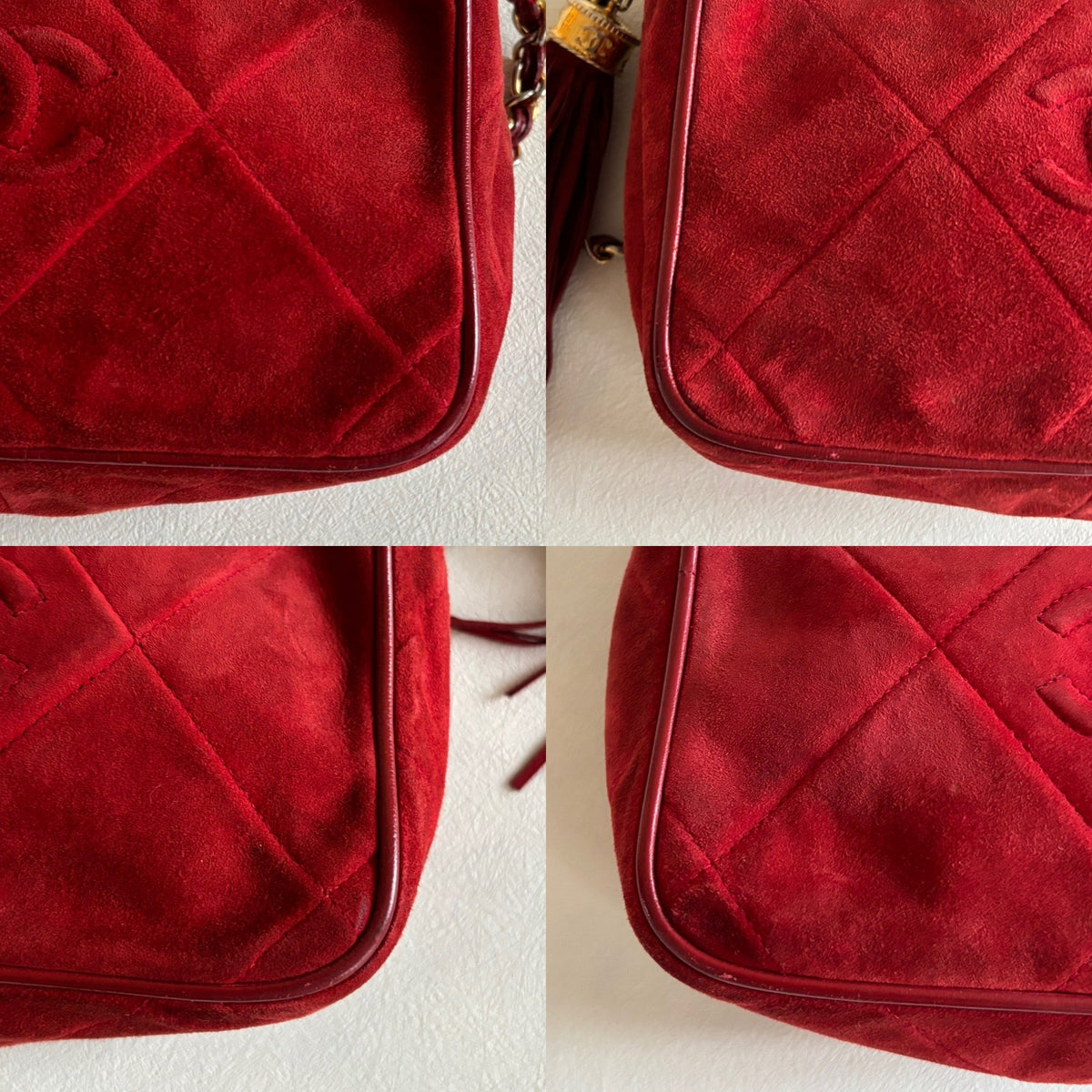CHANEL Sac Caméra Veau velours