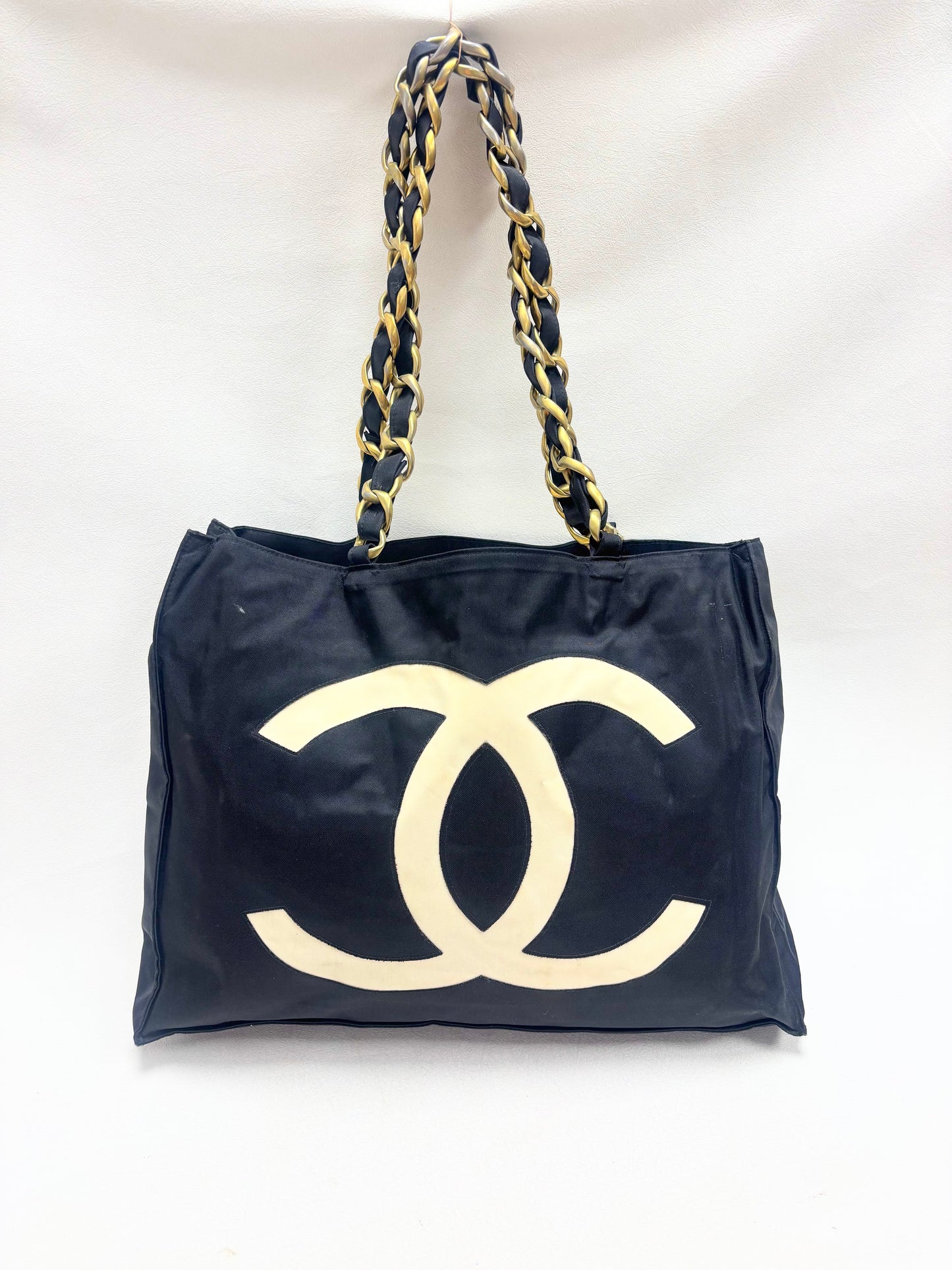CHANEL Sac cabas Logo