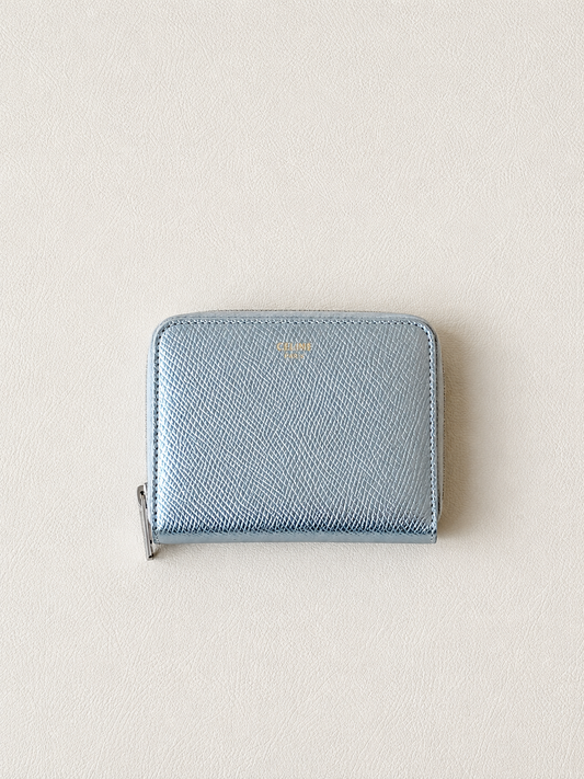 CÉLINE Portefeuille Cuir Argent