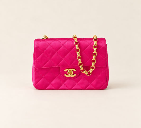 CHANEL Sac Timeless Satin Rose