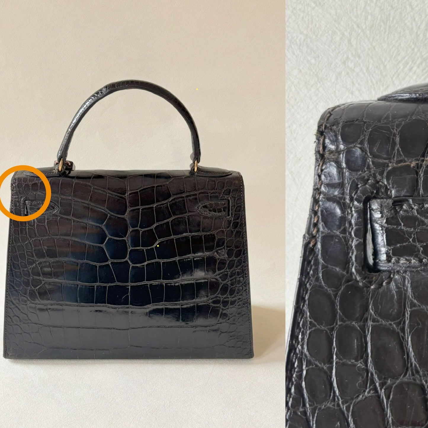 HERMÈS Kelly 28 Alligator bag