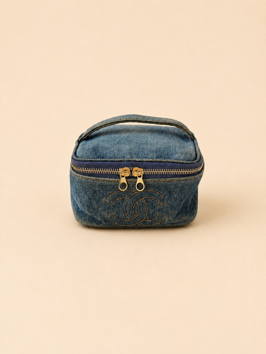 CHANEL Vanity Case Denim