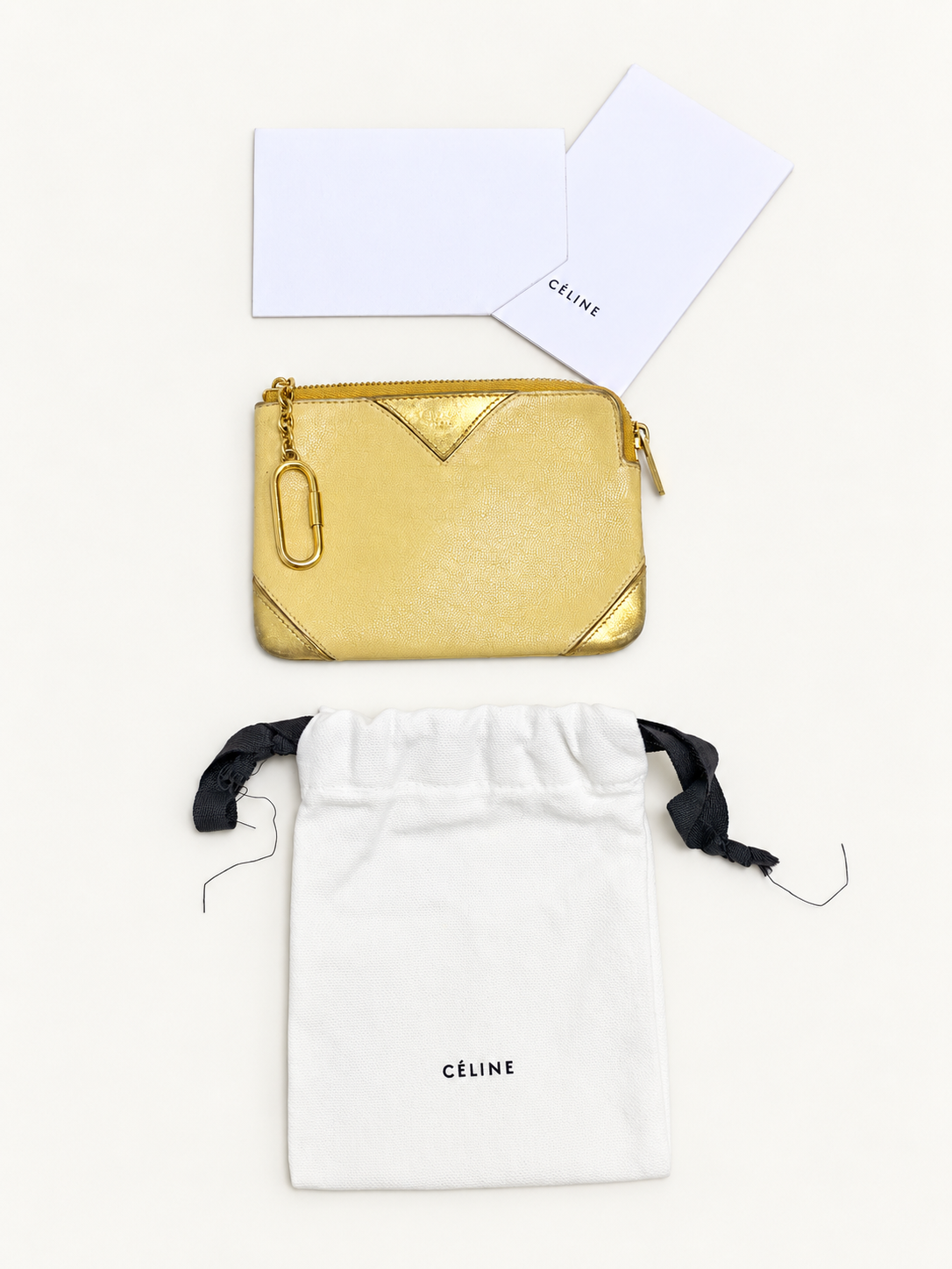 CÉLINE Pochette bicolore