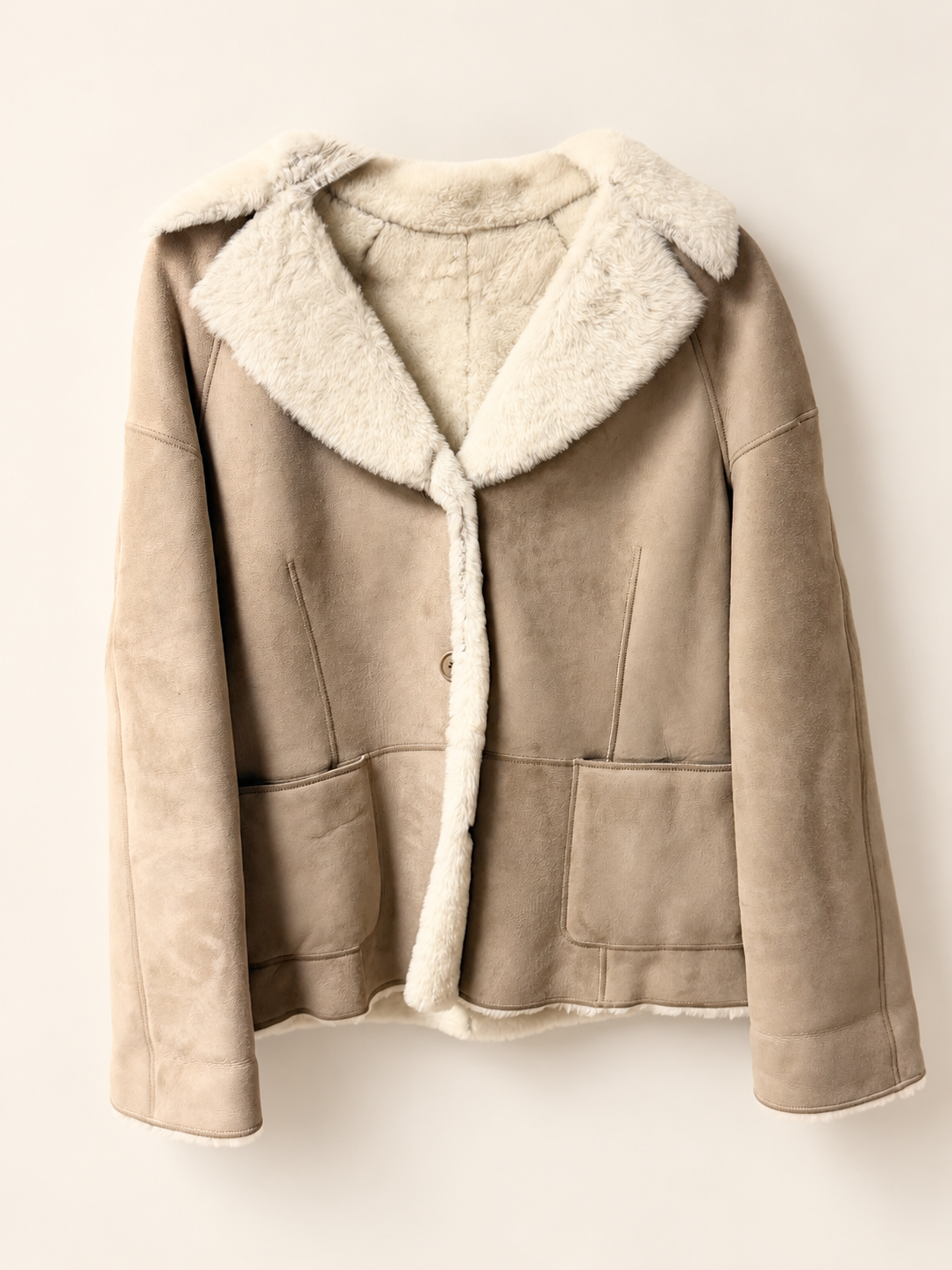 LOEWE Veste peau lainée