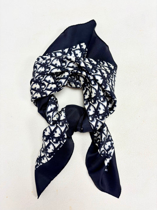 DIOR Foulard Carré Oblique en soie
