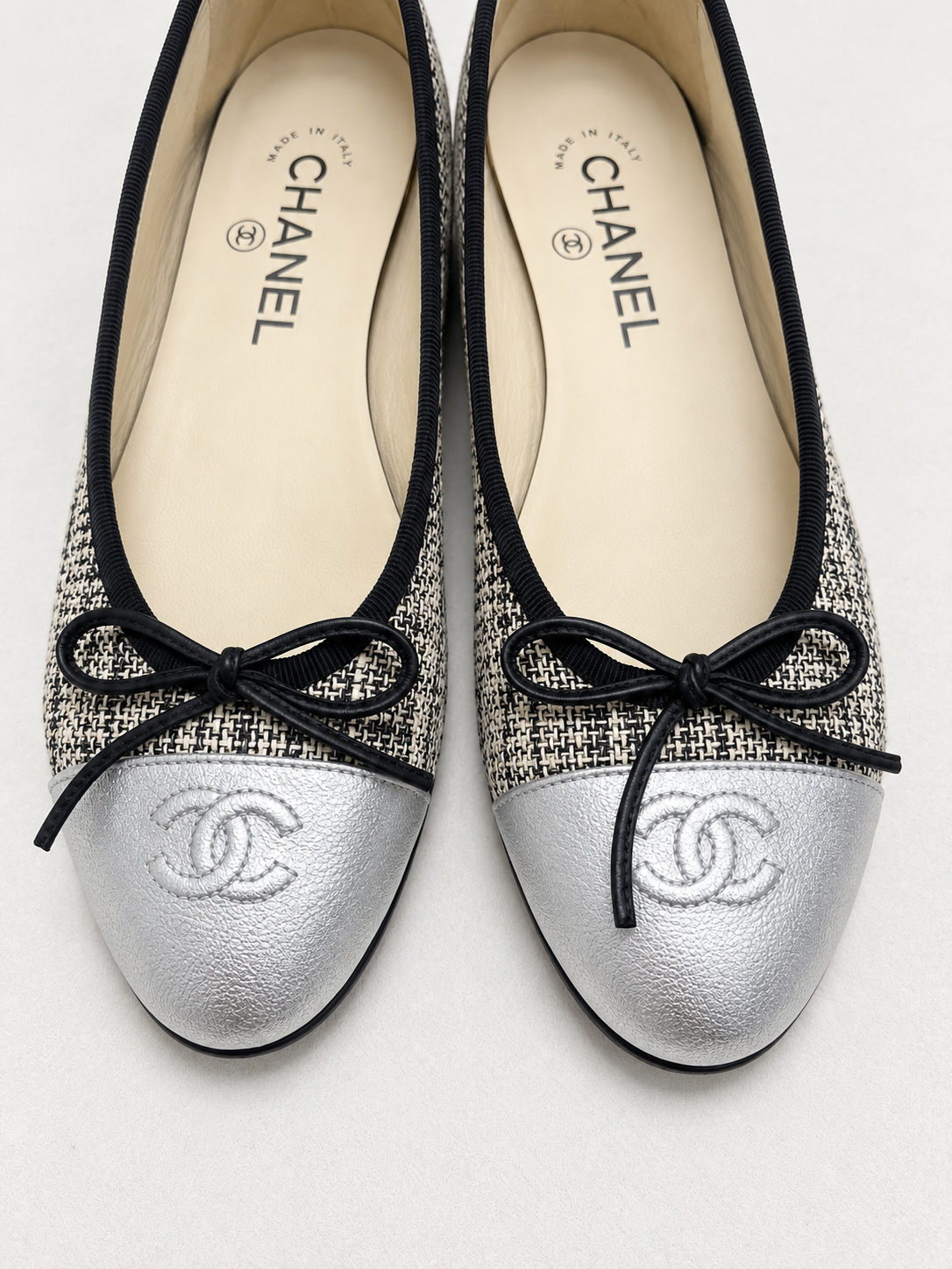 CHANEL Ballerines tweed