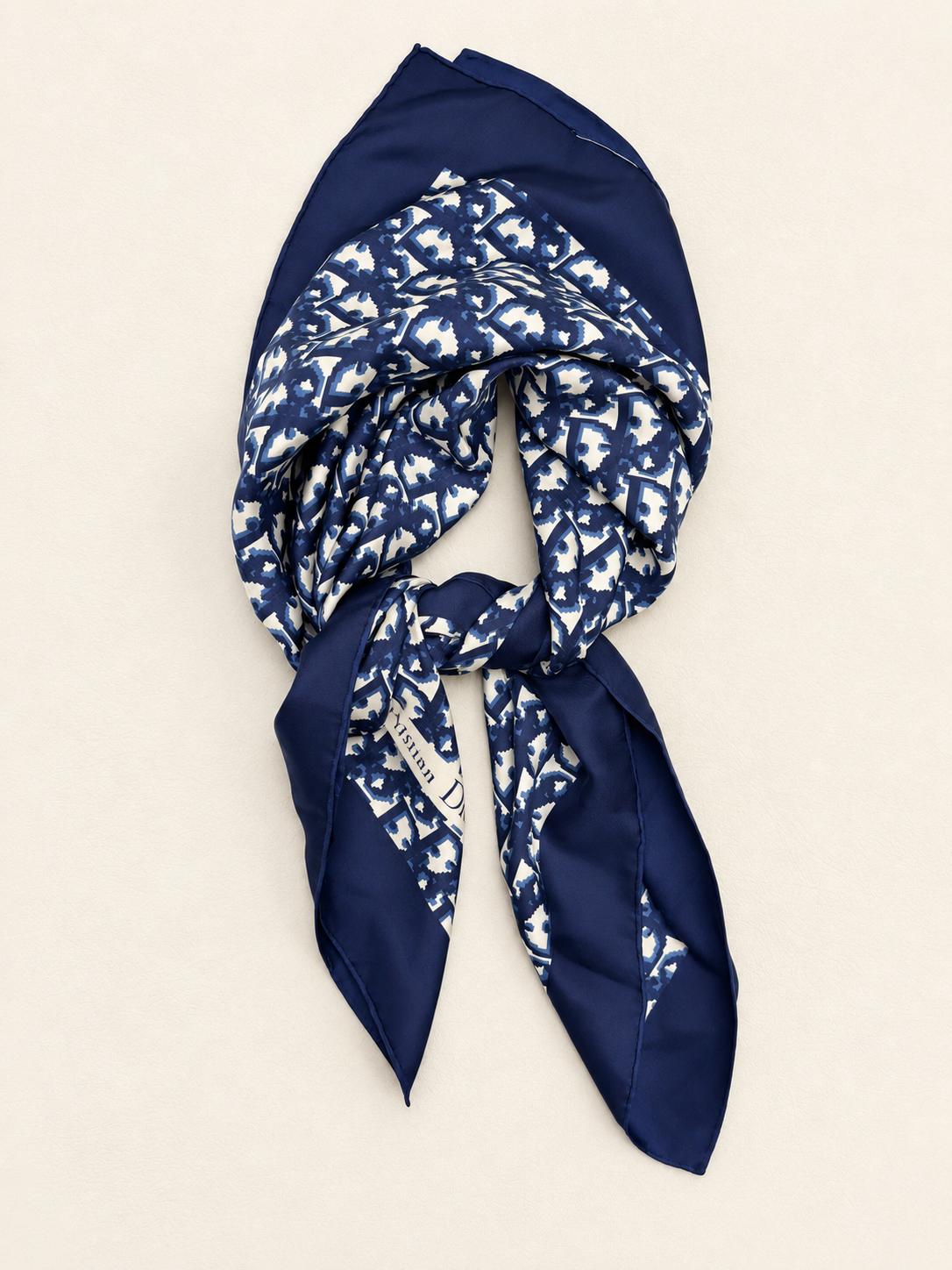 DIOR Foulard Carré Oblique en soie
