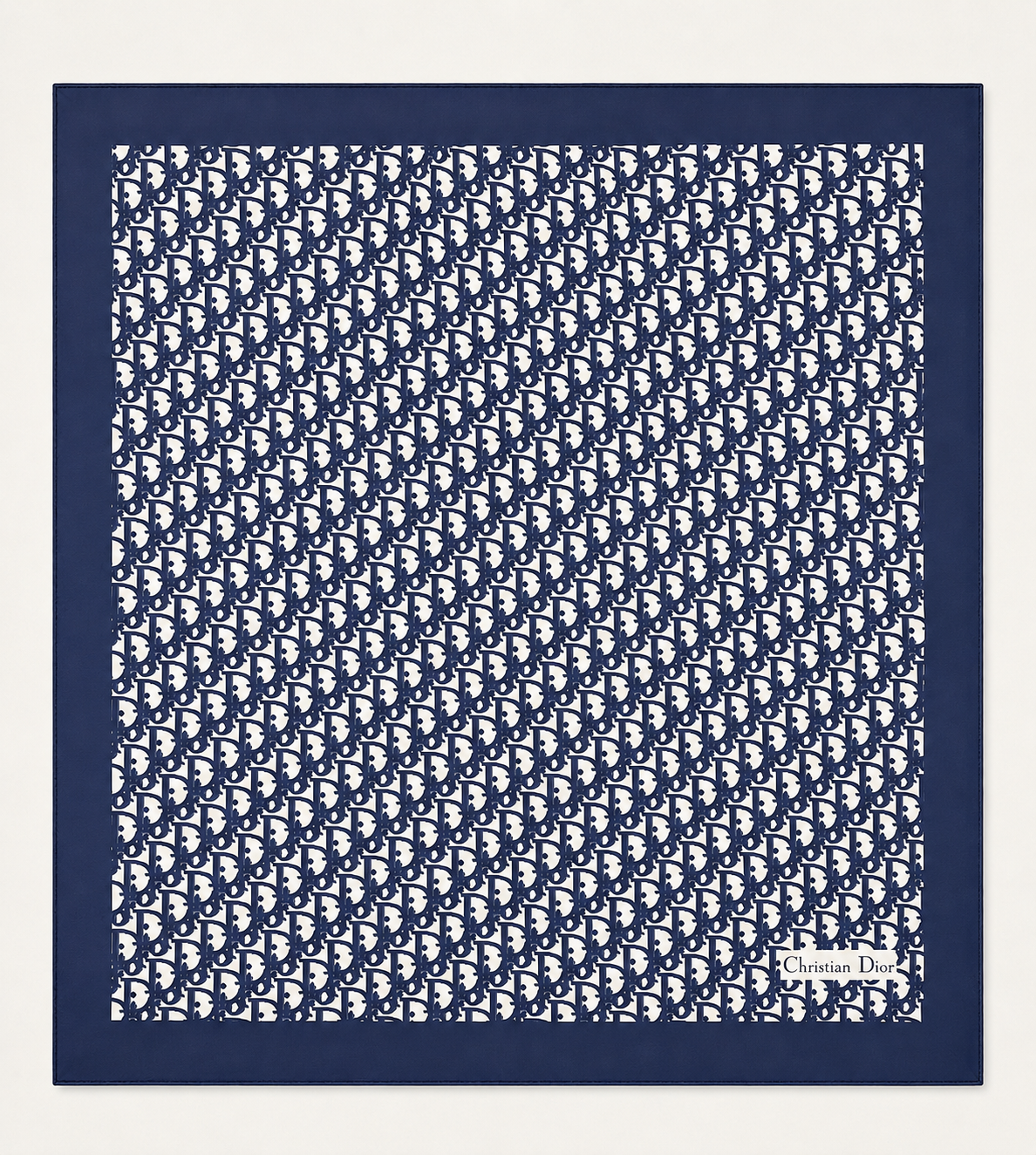 DIOR Foulard Carré Oblique en soie