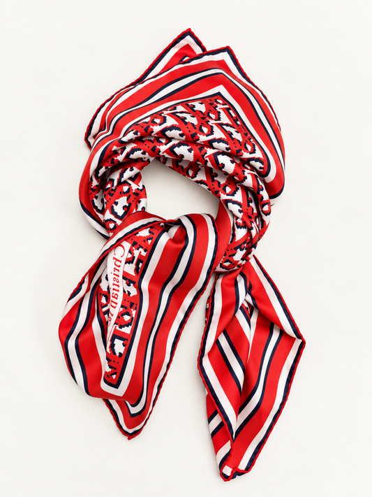 DIOR Foulard Carré Oblique en soie