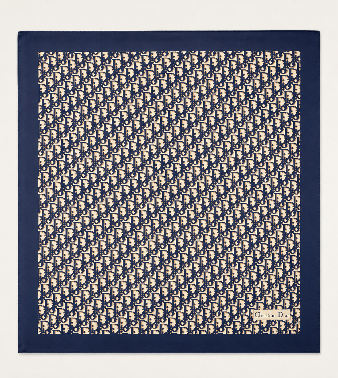 DIOR Foulard Carré Oblique en soie