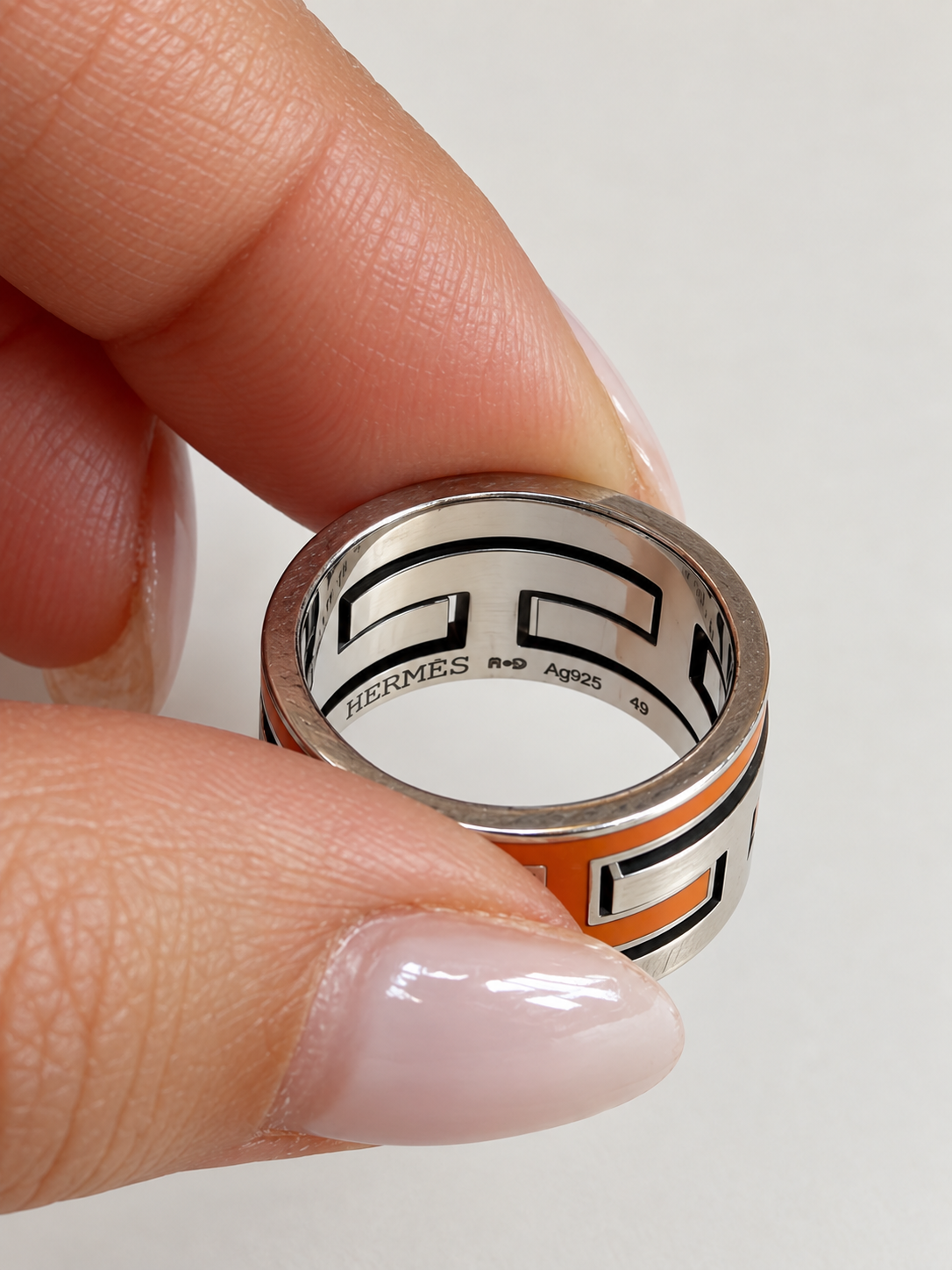 HERMÈS Bague Move Argent