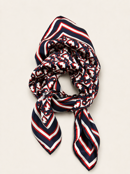 DIOR Foulard Carré Oblique en soie