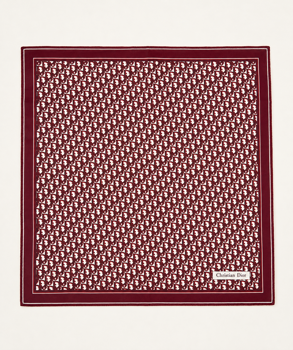 DIOR Foulard Carré Oblique en soie