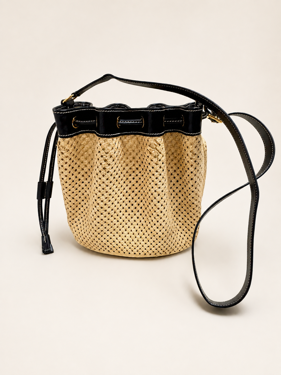 HERMÈS Sac Mini Market Raffia