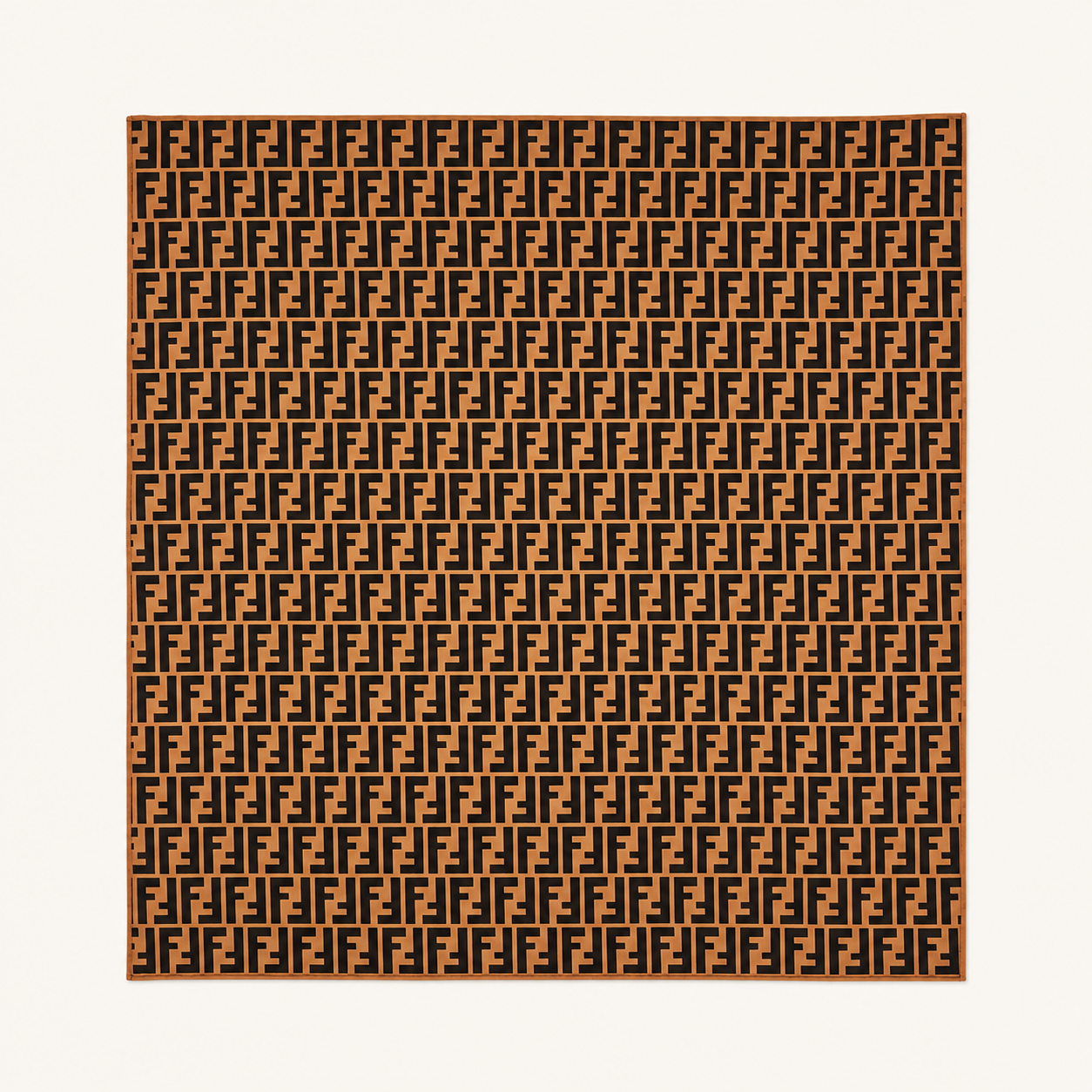 FENDI Foulard Carré en soie Zucca