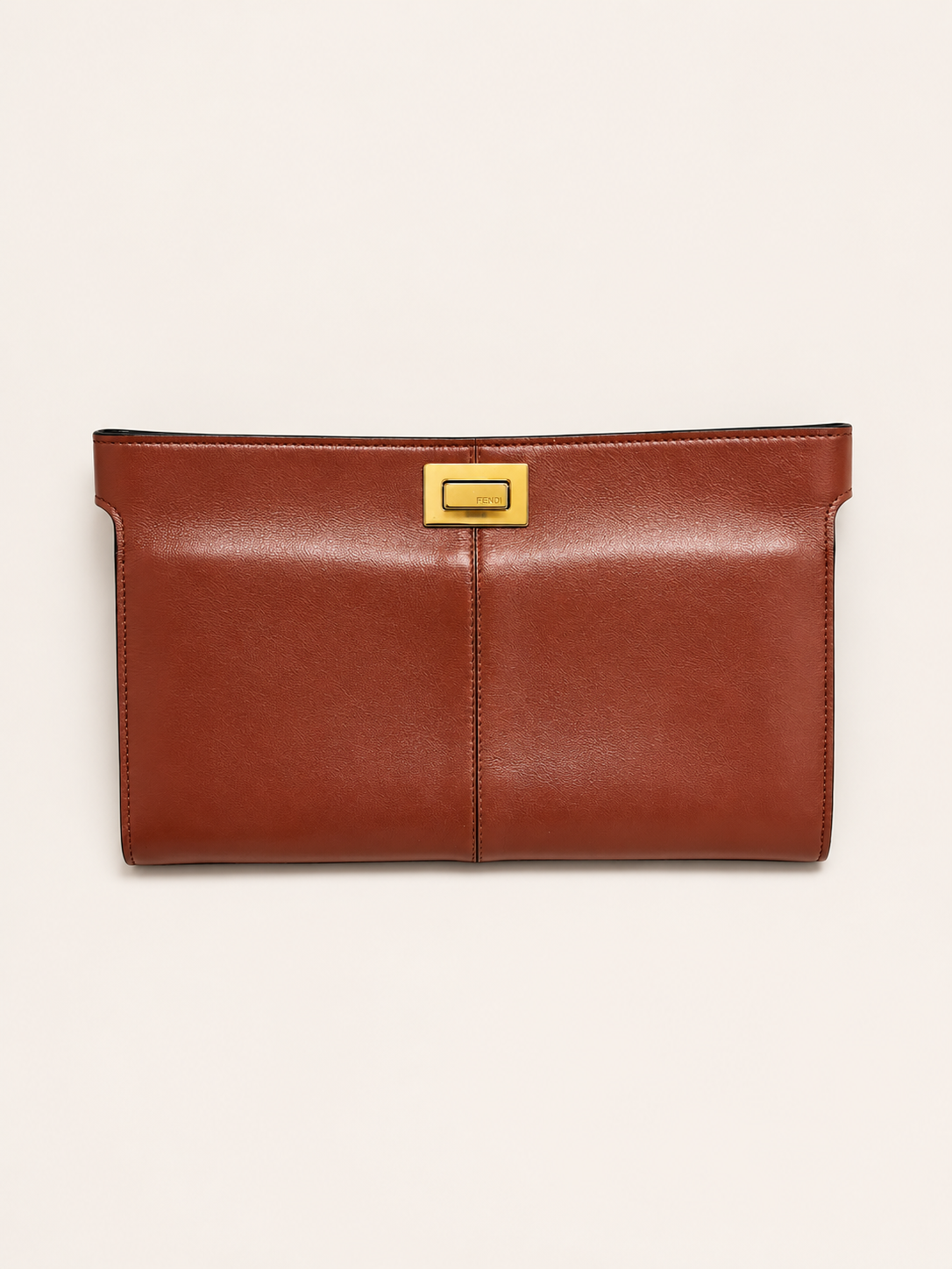 FENDI Pochette Peekaboo en cuir
