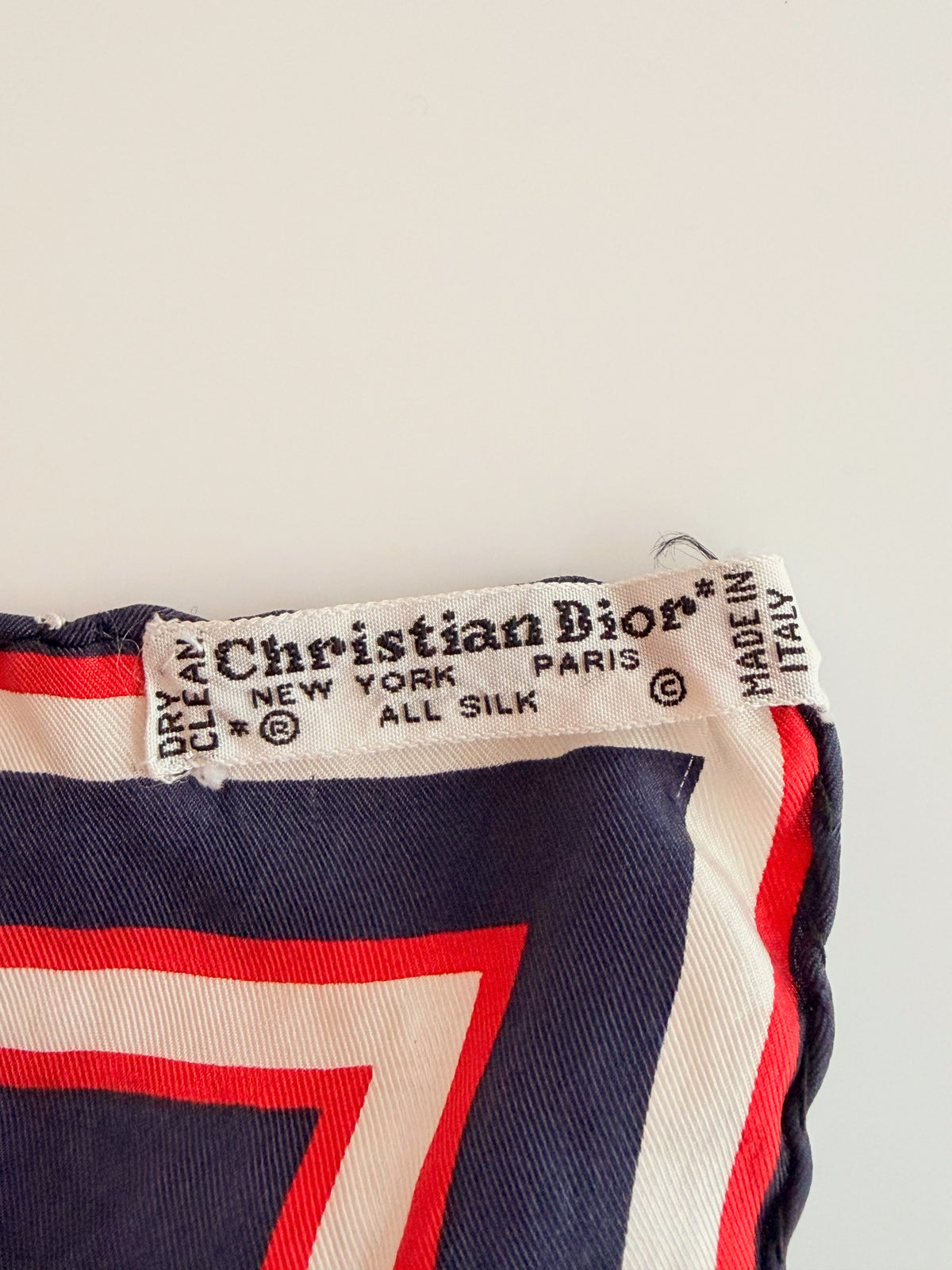 DIOR Foulard Carré Oblique en soie