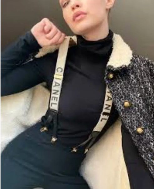 CHANEL Bretelles à logo 1994