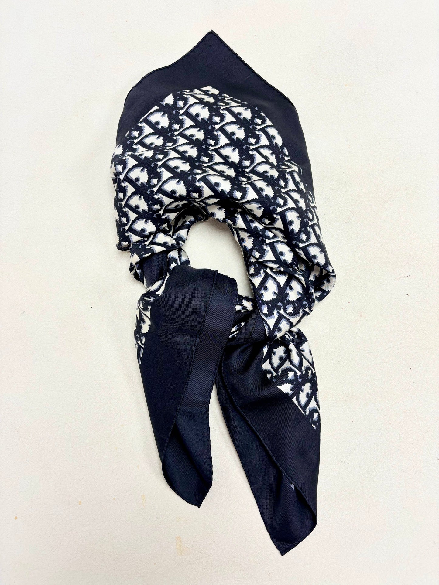 DIOR Foulard Carré Oblique en soie