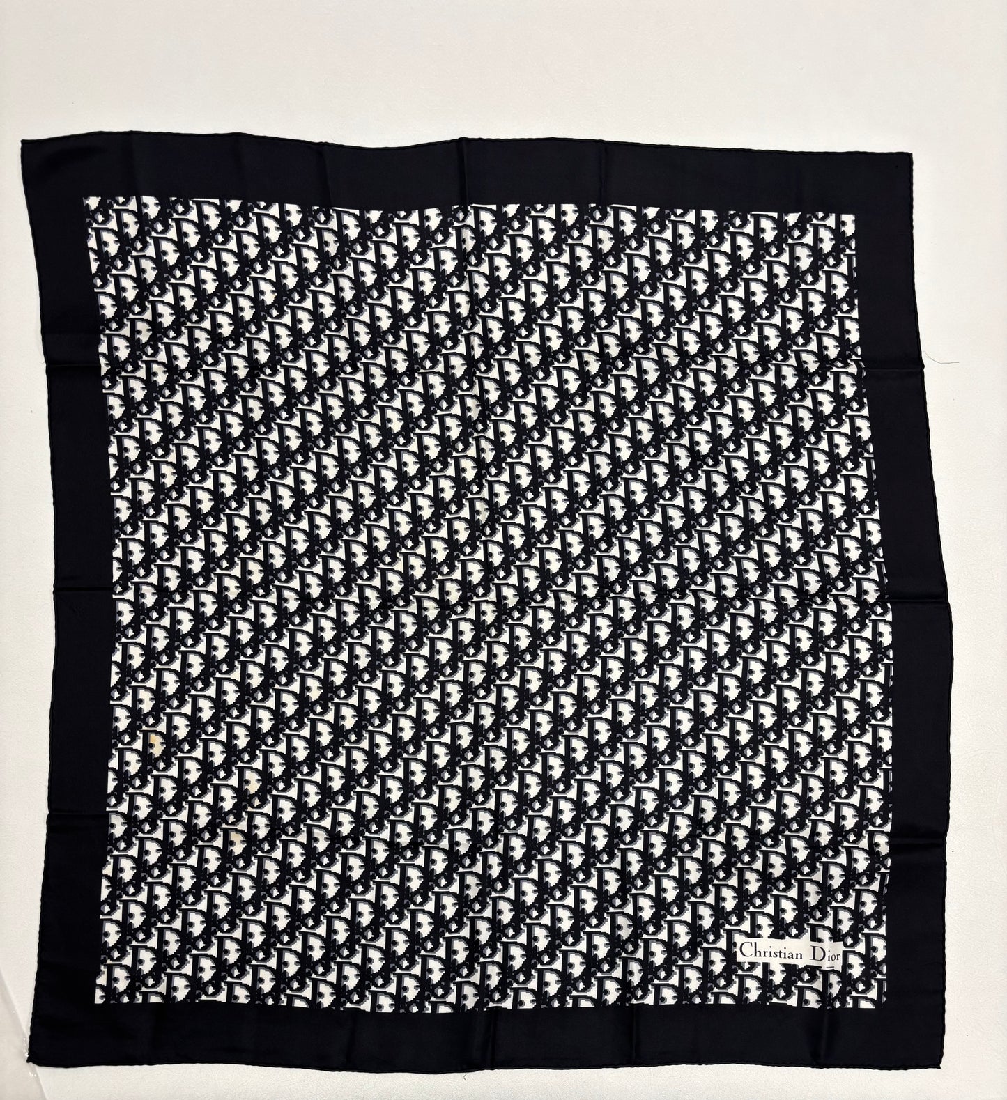 DIOR Foulard Carré Oblique en soie