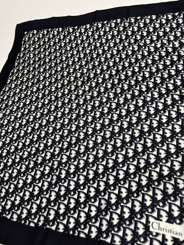 DIOR Foulard Carré Oblique en soie