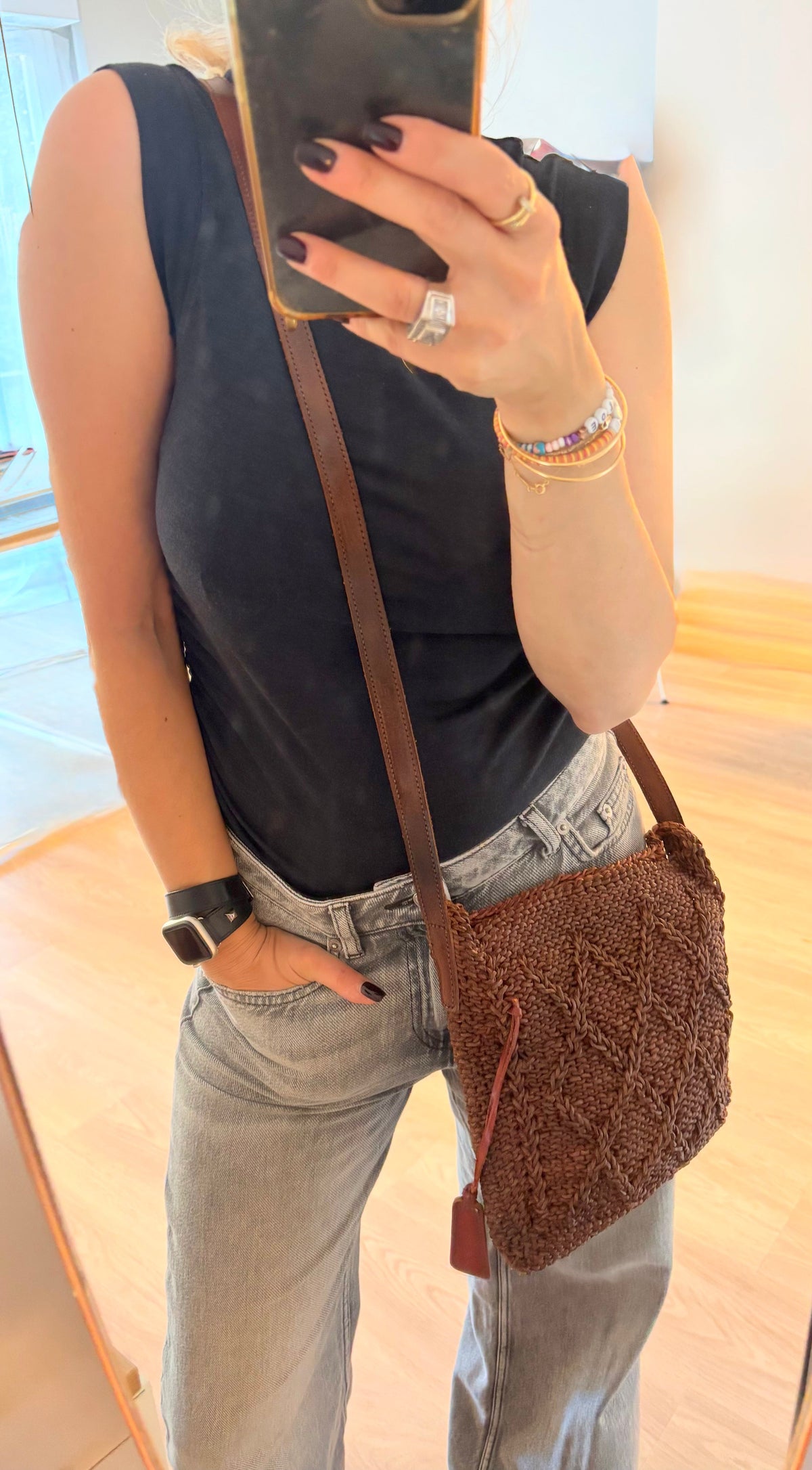 CHANEL Sac Cuir tressé