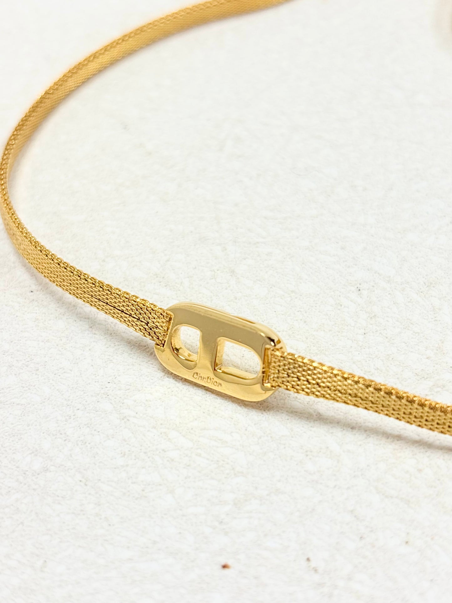 DIOR Collier Maille Plate