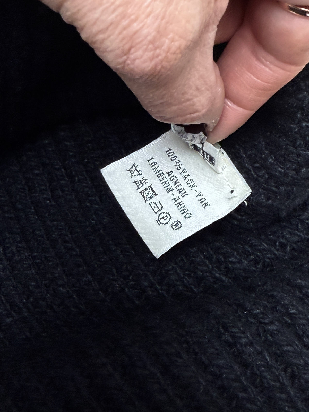 HERMÈS Gilet Laine et cuir