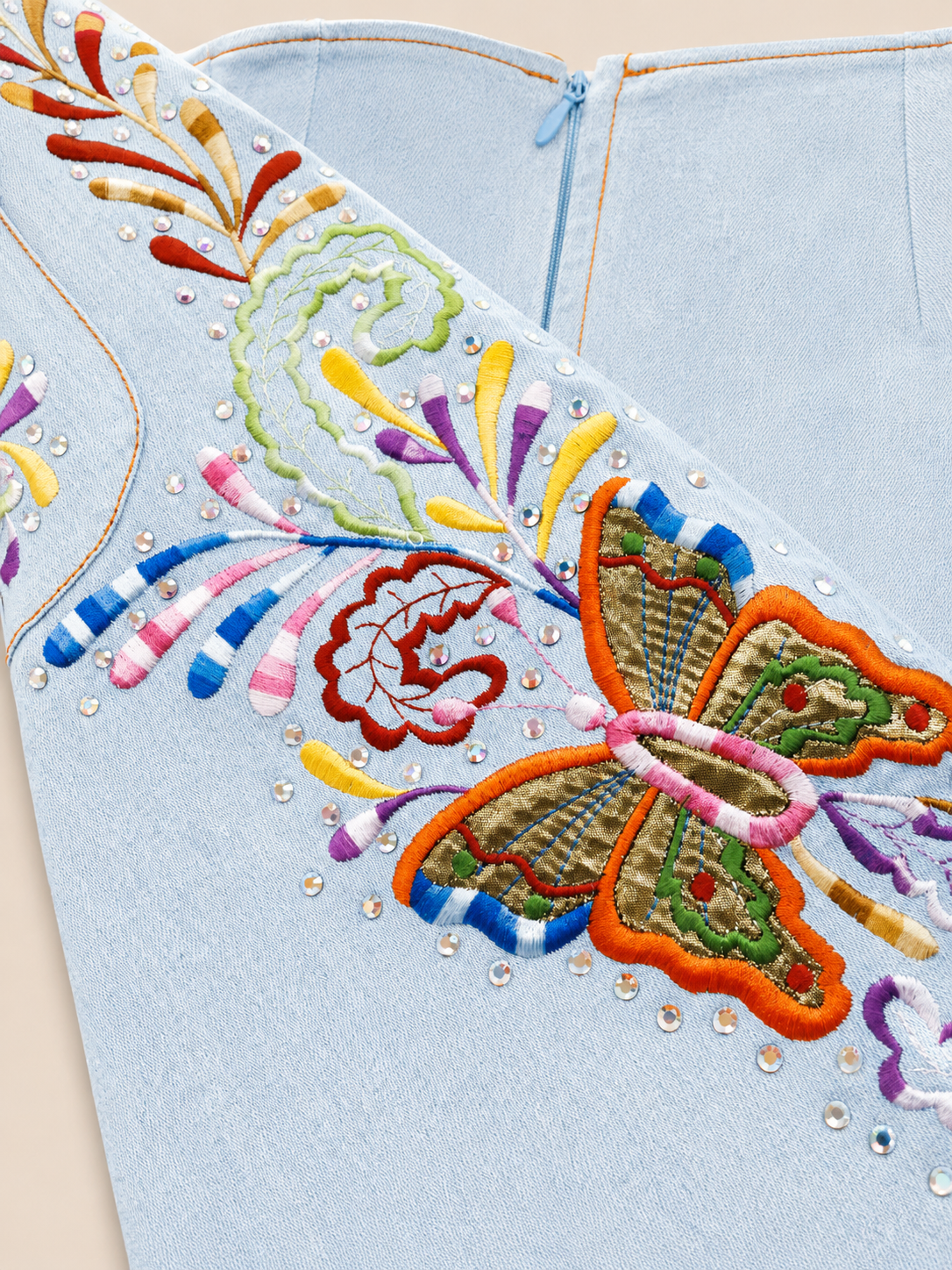 DIOR par Galliano Jupe Papillons