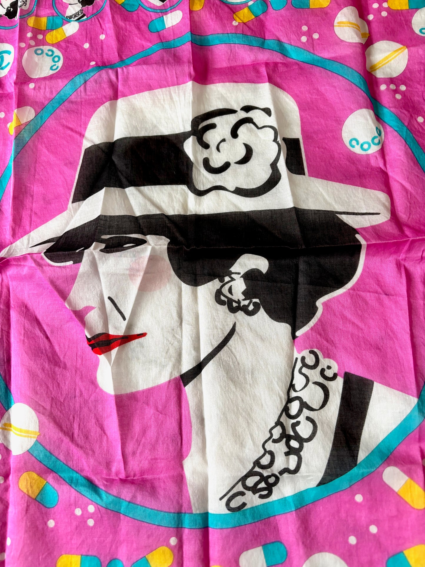 CHANEL Foulard en coton