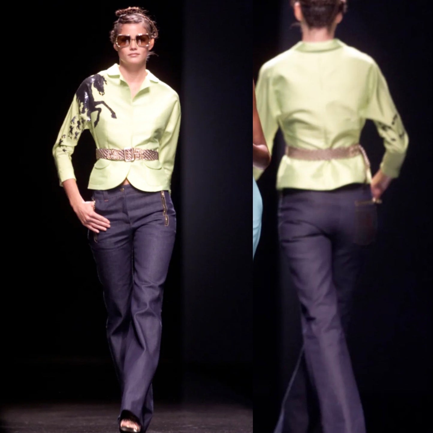 CHLOÉ Jean Cheval brodé 2001