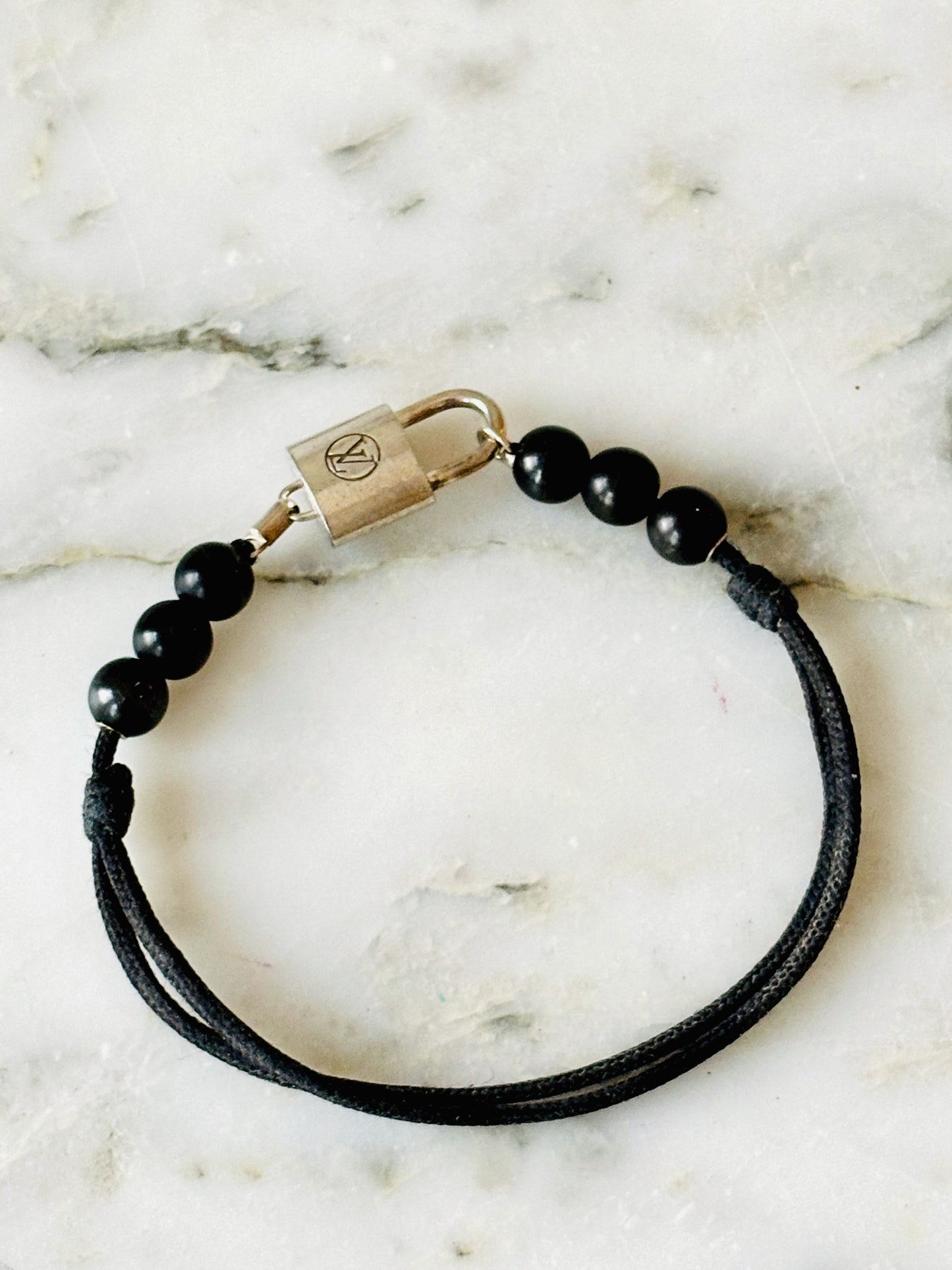LOUIS VUITTON Bracelet Silver Lockit