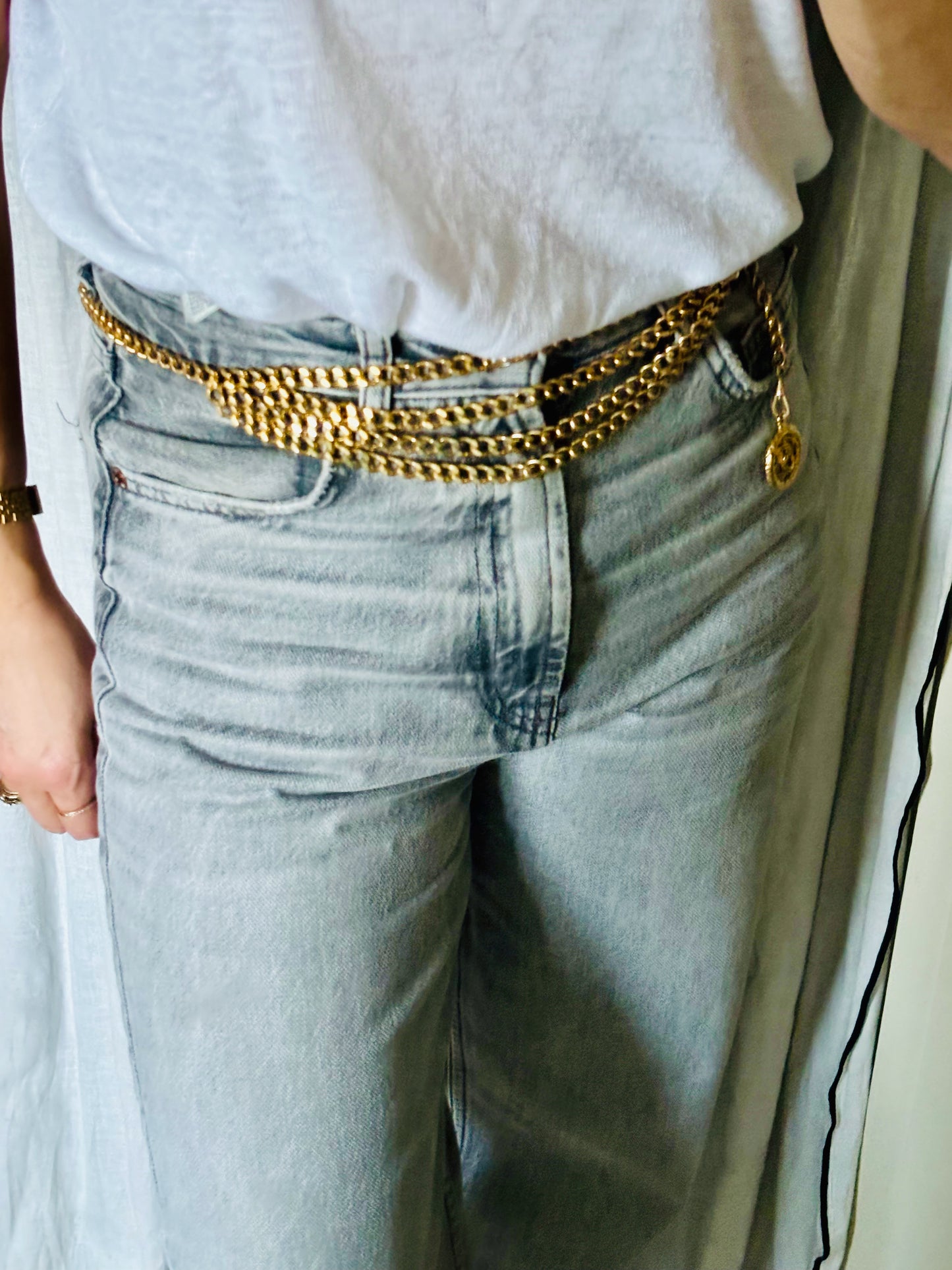 CHANEL Ceinture triple chaîne