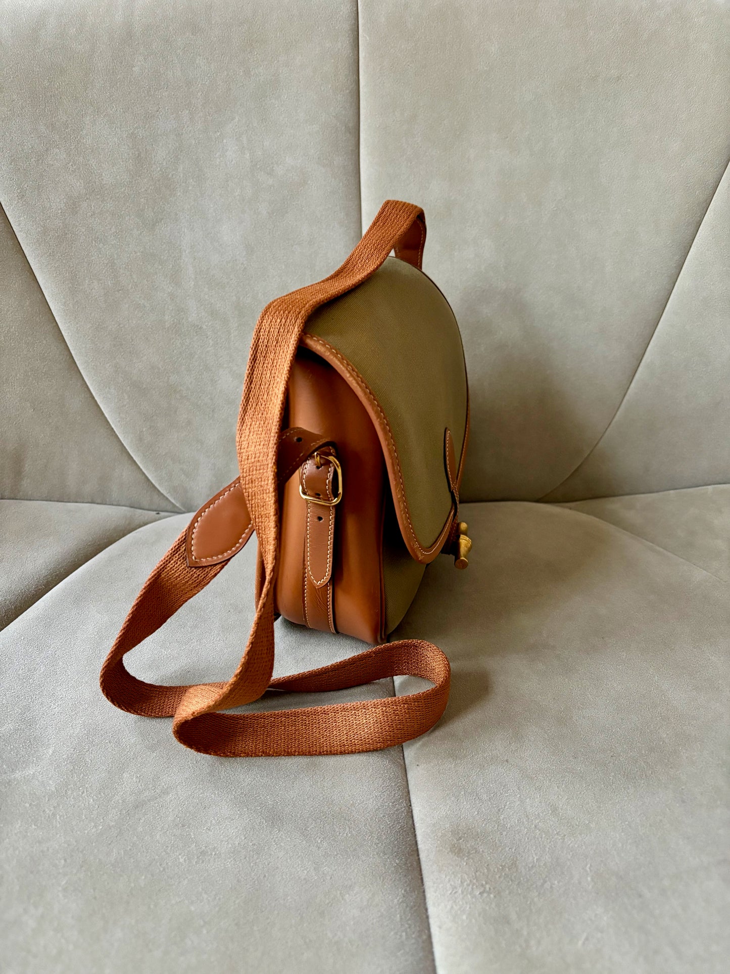 HERMÈS Sac Duffle Bambou