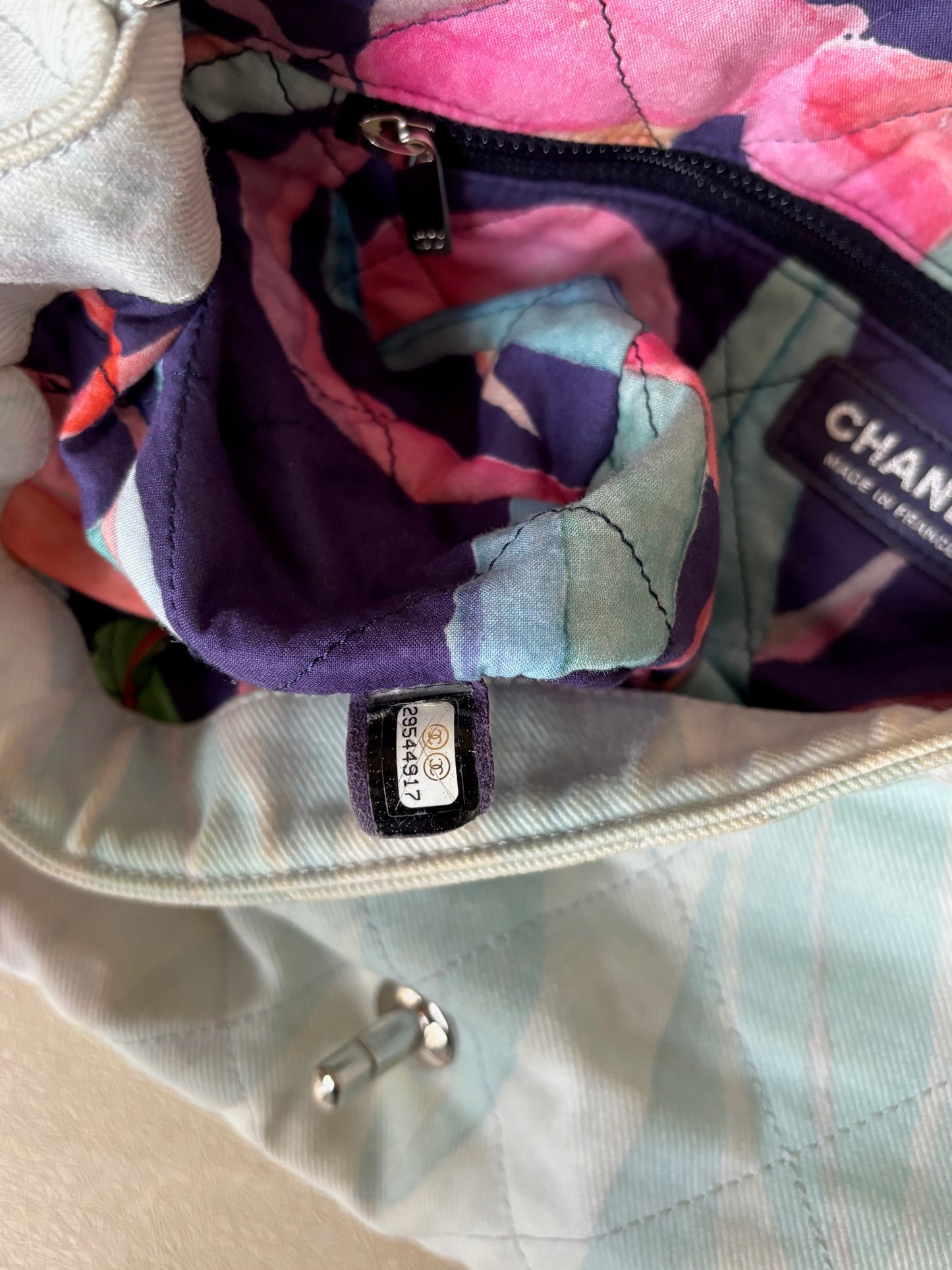 CHANEL Sac timeless denim